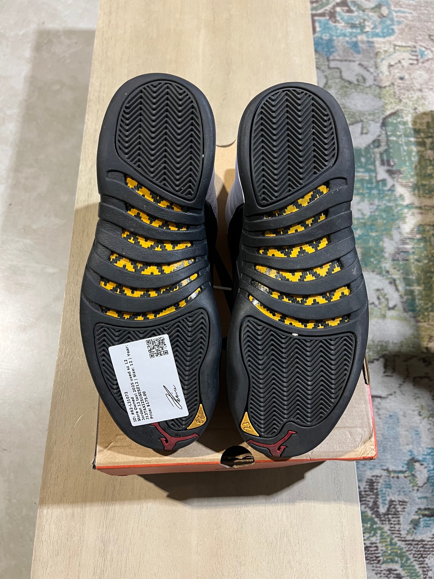 Jordan 12 taxi 2025 used sz 12