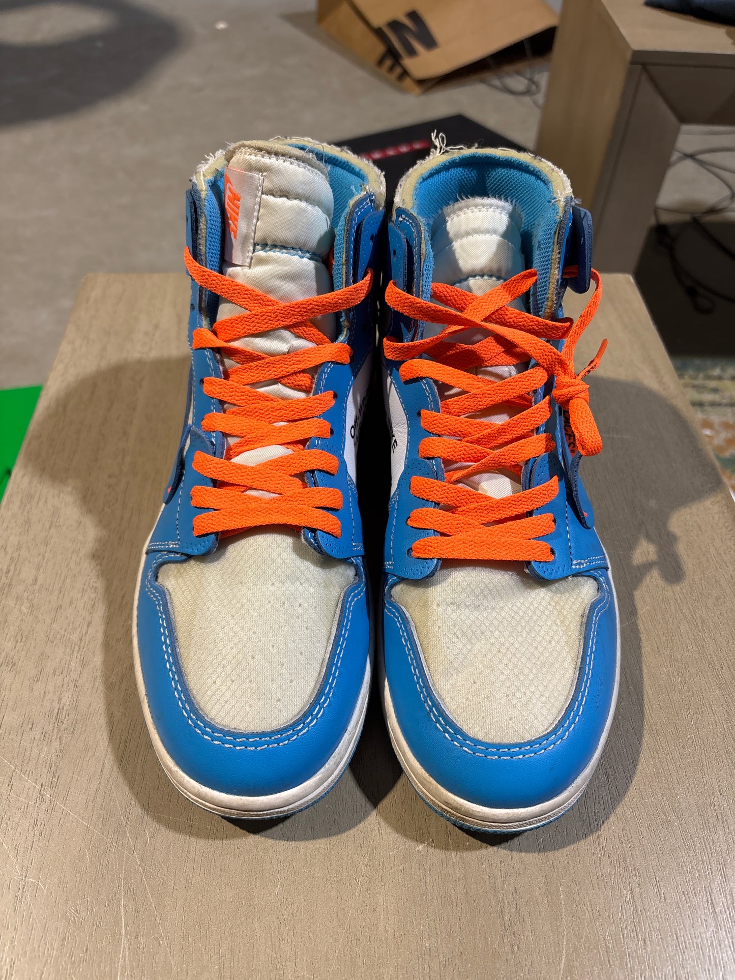 Jordan Off-White Unc Used Sz 8.5 NB