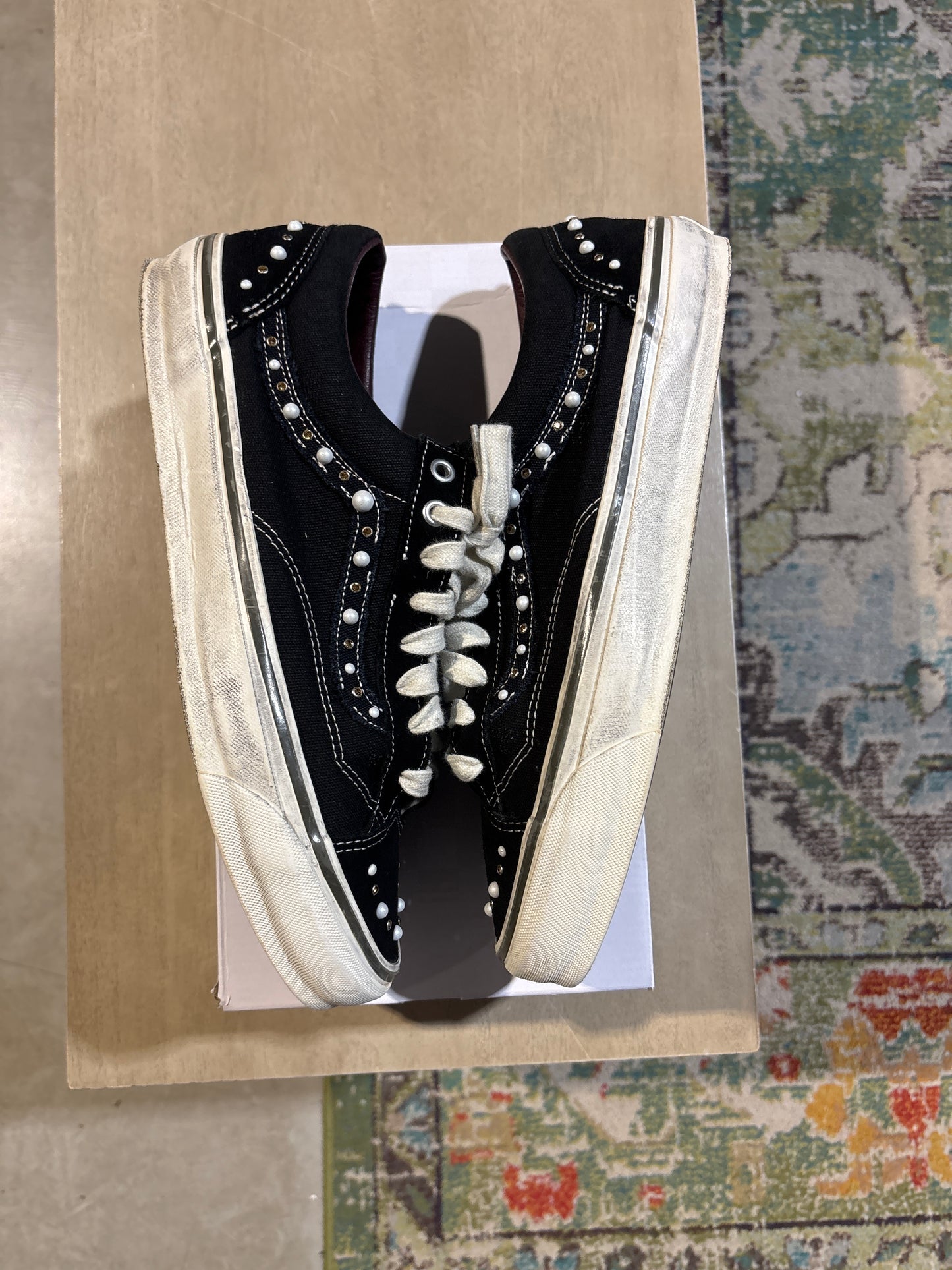 Vans Pearlized Black Used Sz 11.5