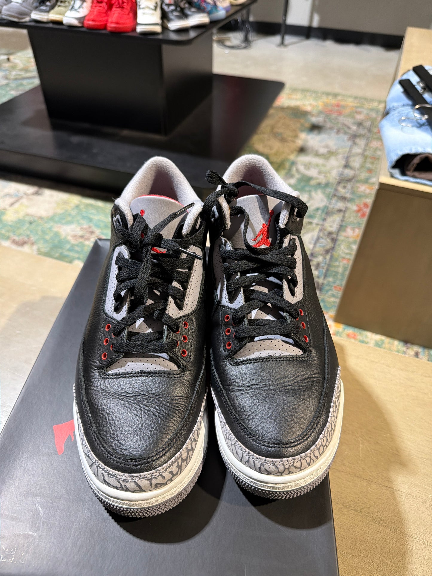 Jordan 3 Black Cement Used Sz 11