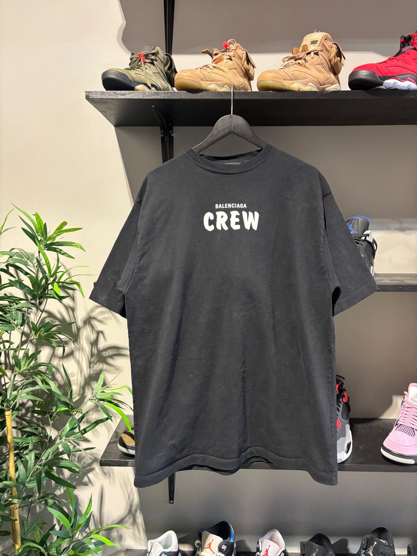 Balenciaga Oversized CREW Shirt Black