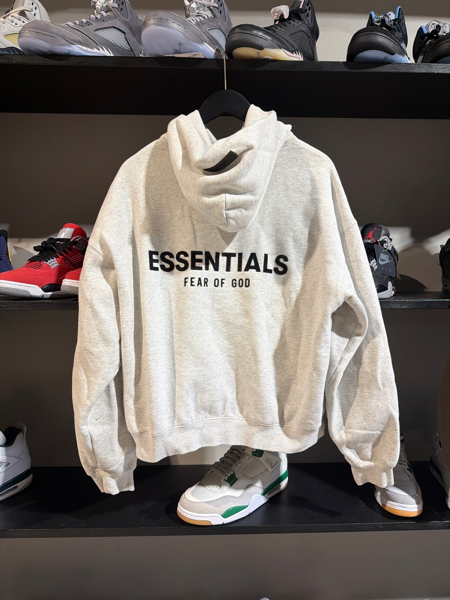 Essentials Light Oatmeal Hoodie Sz S