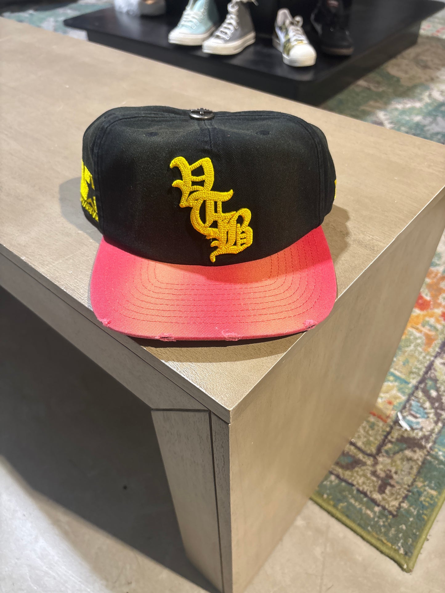 Vertabrae Black Red Snapback