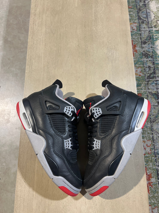 JORDAN 4 BRED REIMAGINED SZ 10.5 USED NB