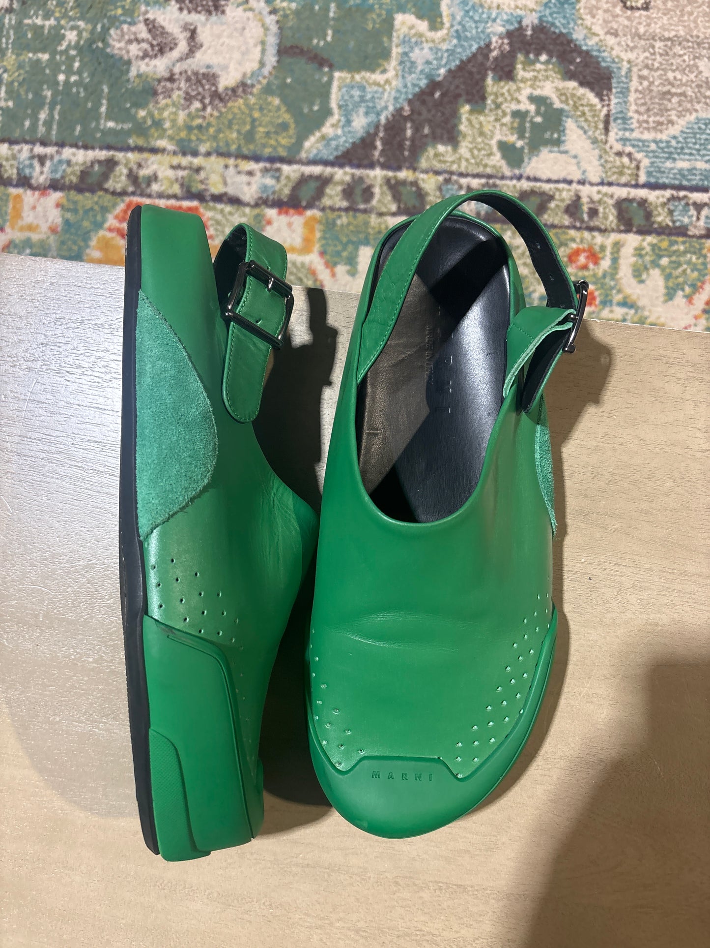 marni dada slide green used sz 11