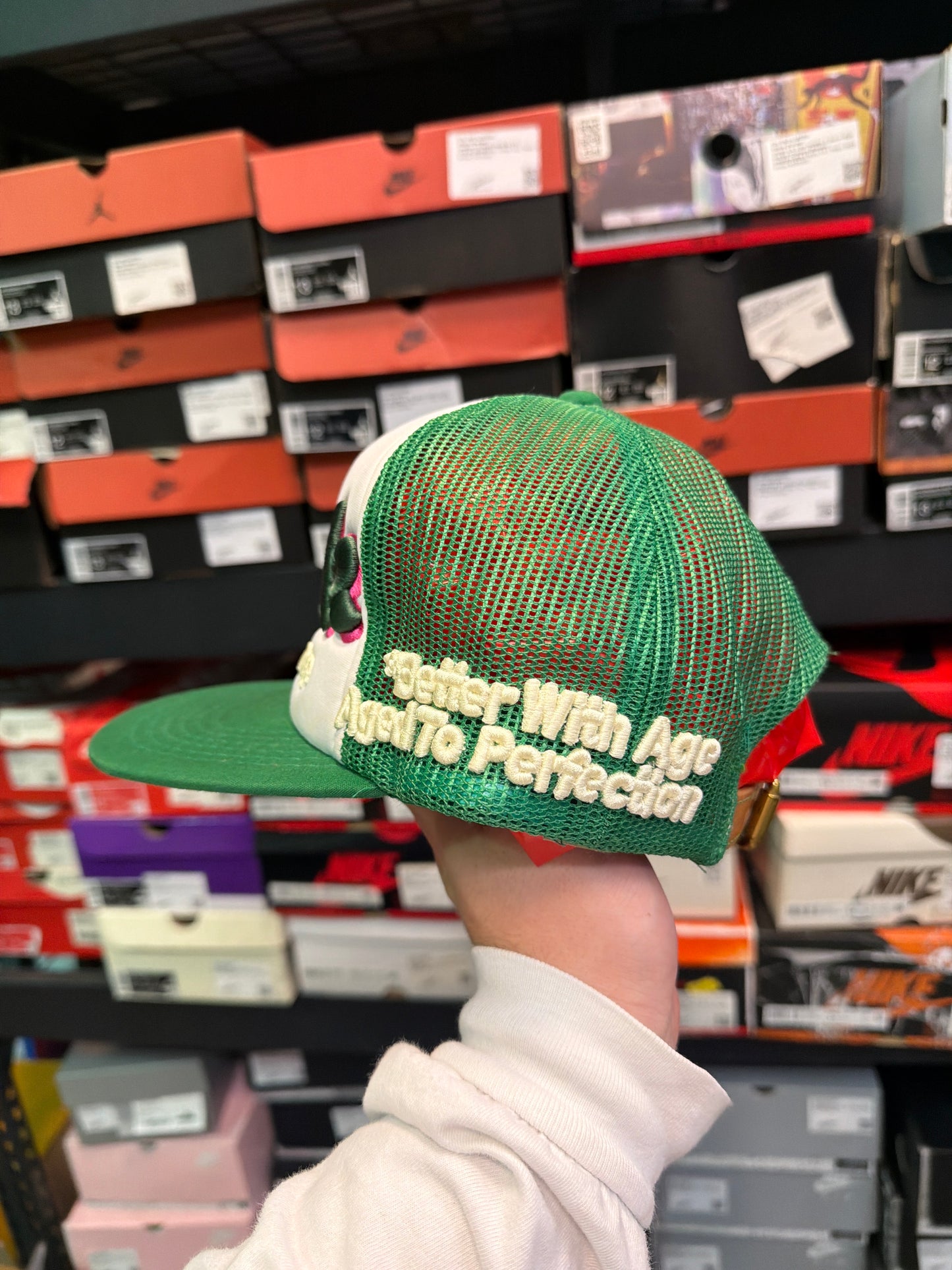 Better With Age F*ck Hat Green/White