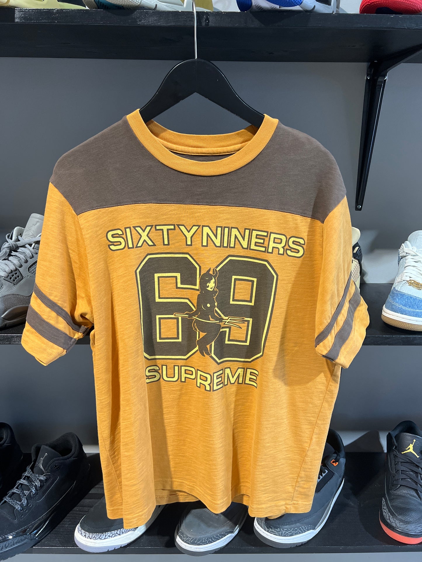 Supreme Hysteric Glamour 69 Jersey Brown Yellow
