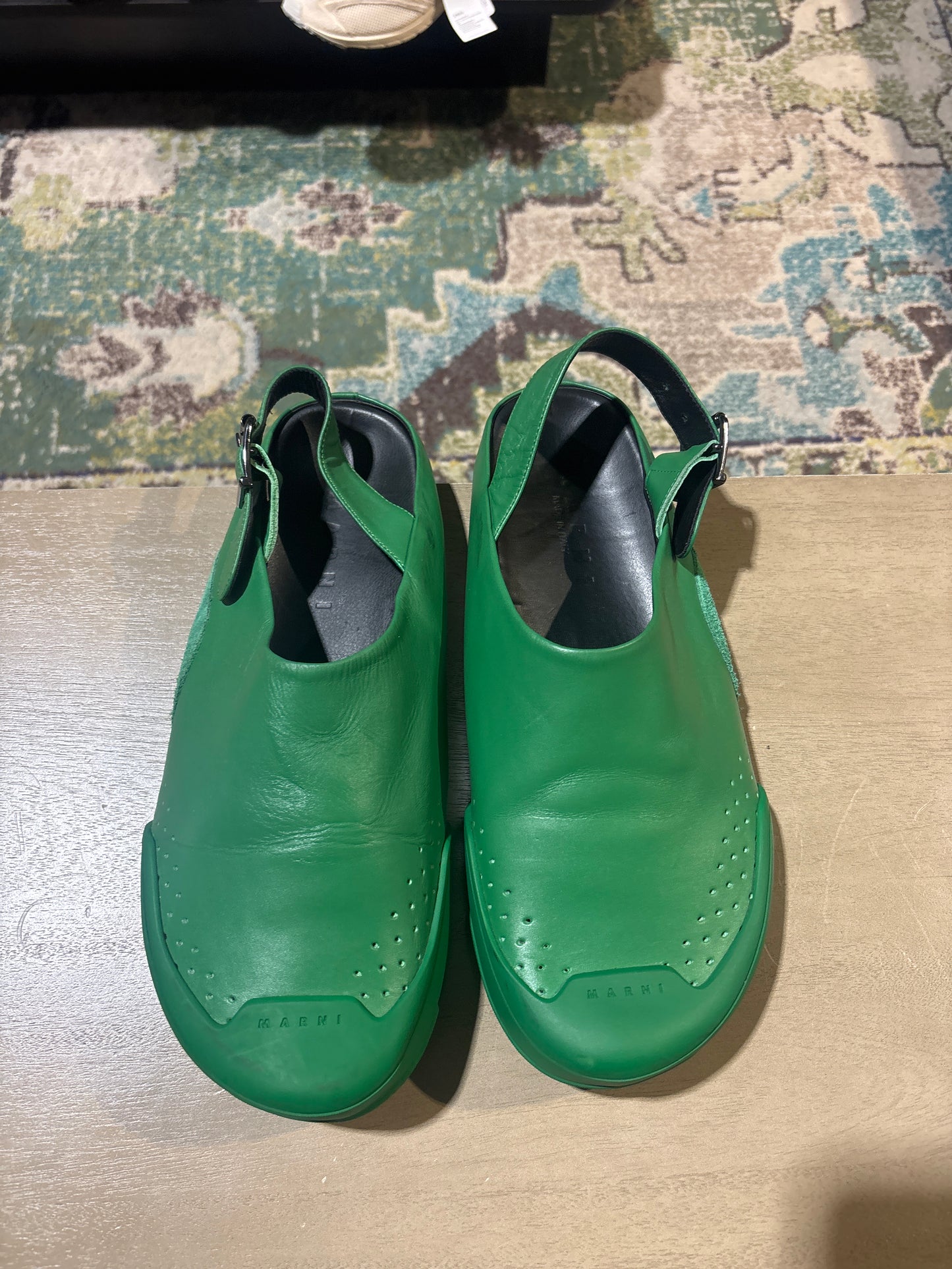 marni dada slide green used sz 11