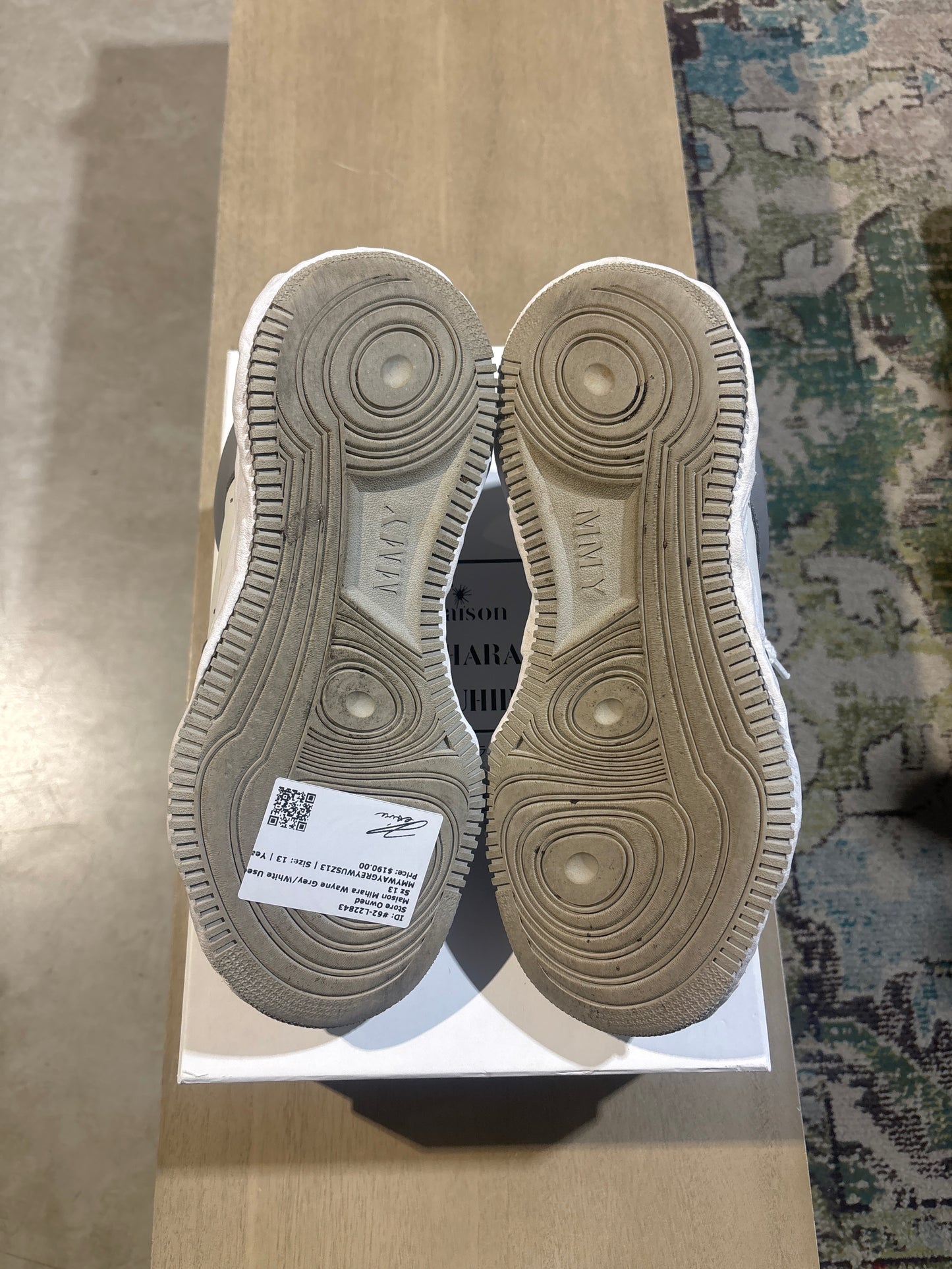 Maison Mihara Wayne Grey/White Used Sz 13
