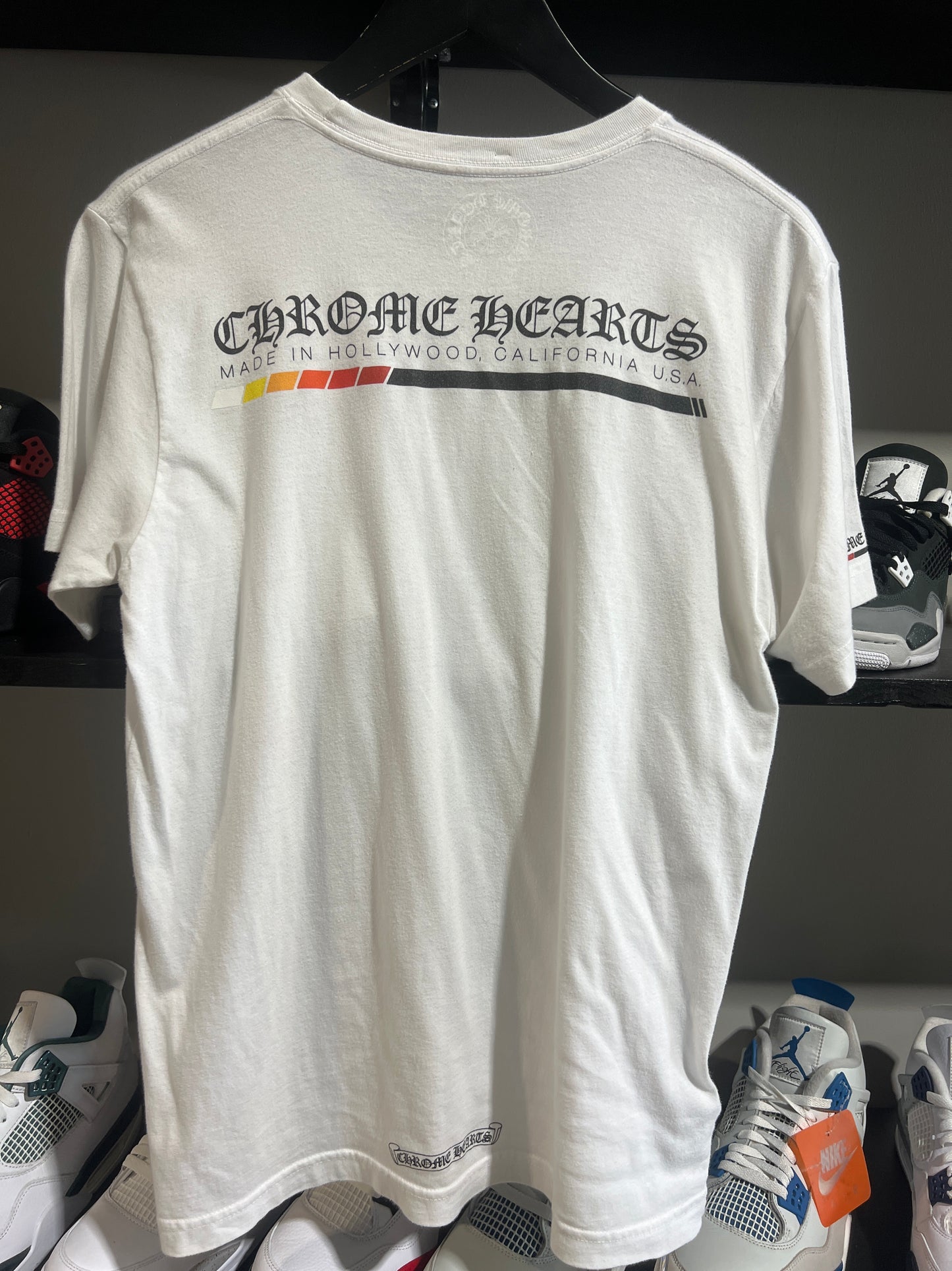 chrome hearts hollywood tee white