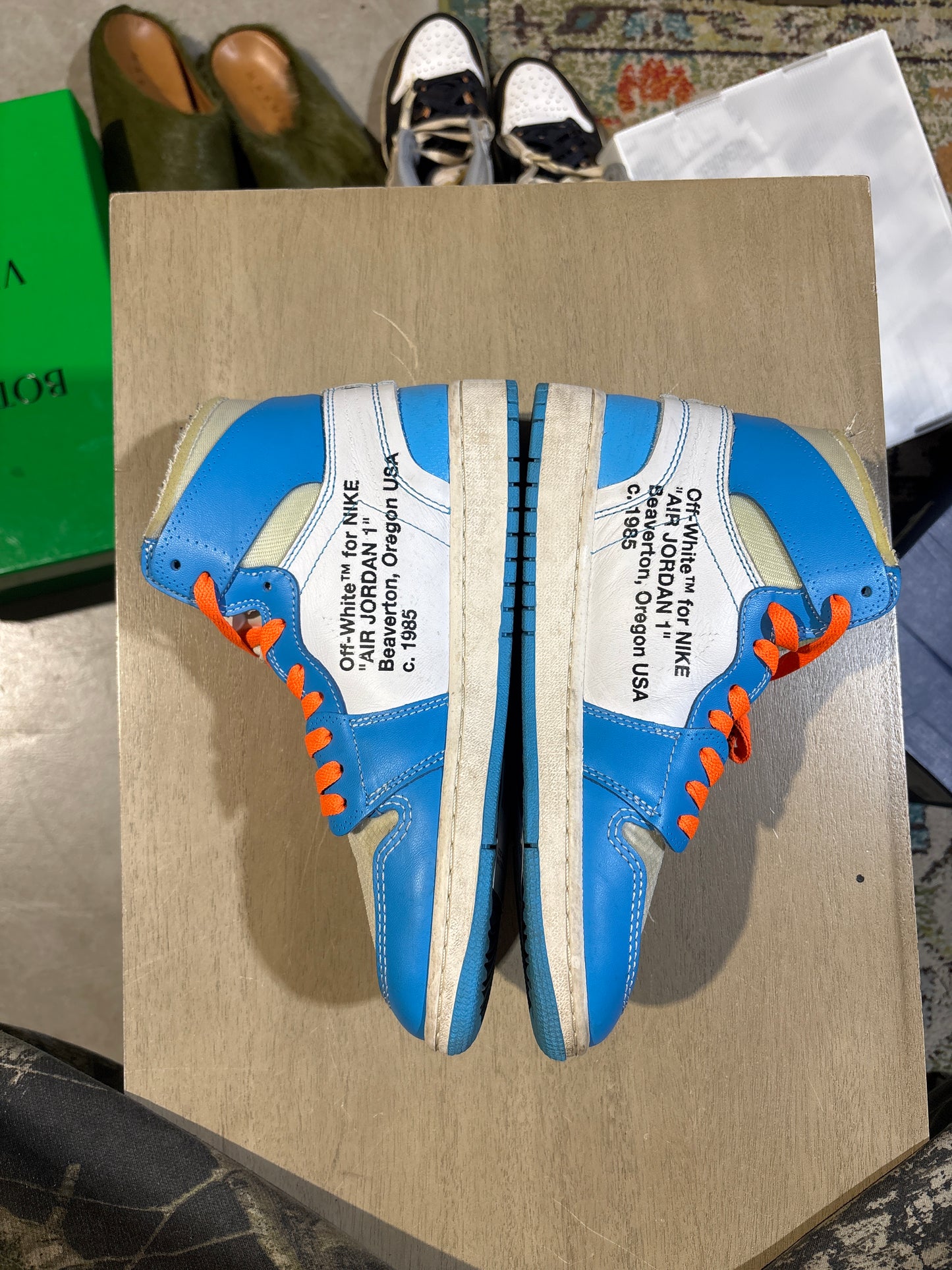 Jordan Off-White Unc Used Sz 8.5 NB