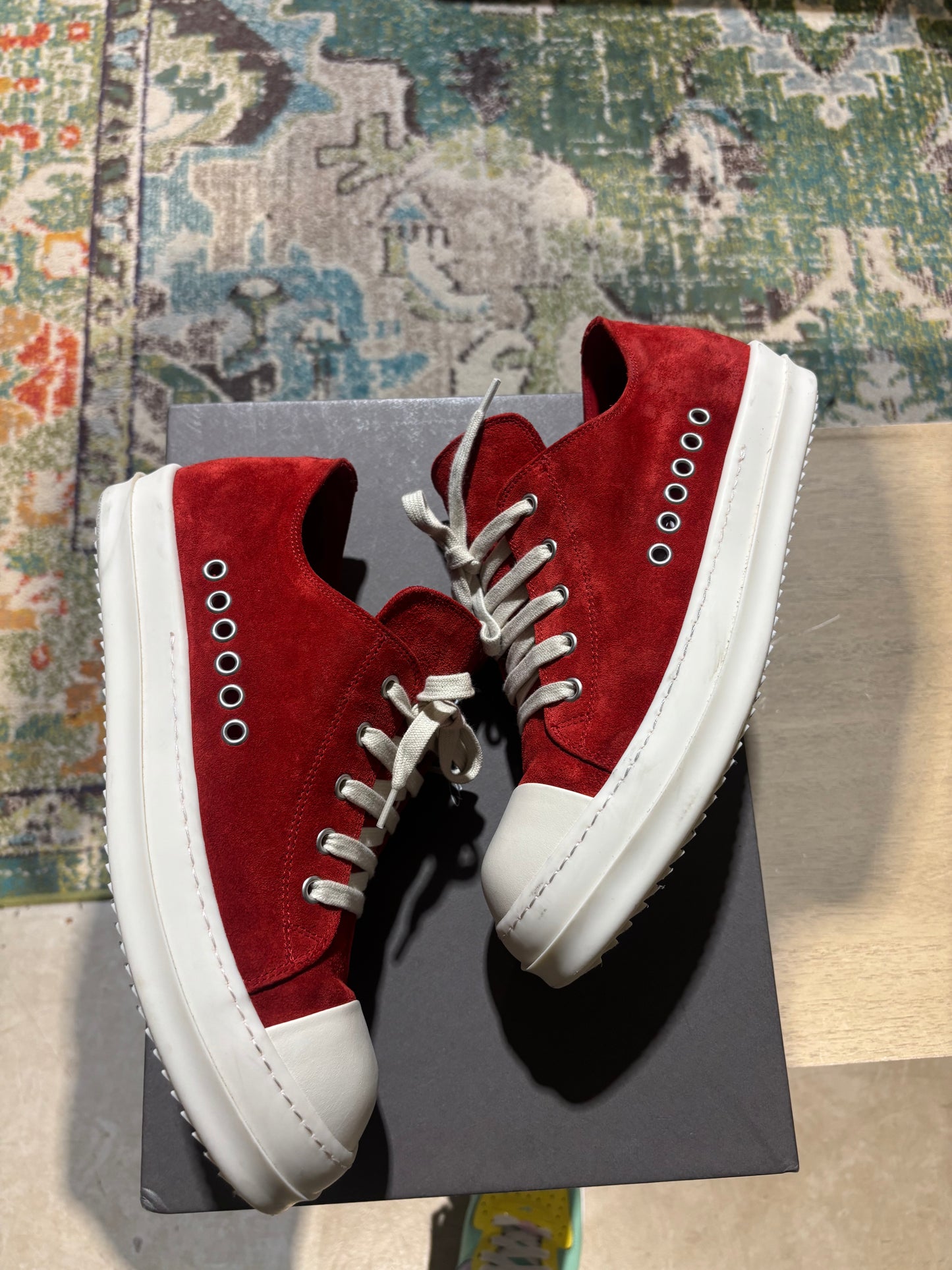 Rick Owens Extreme Low Sz 8 Red Used