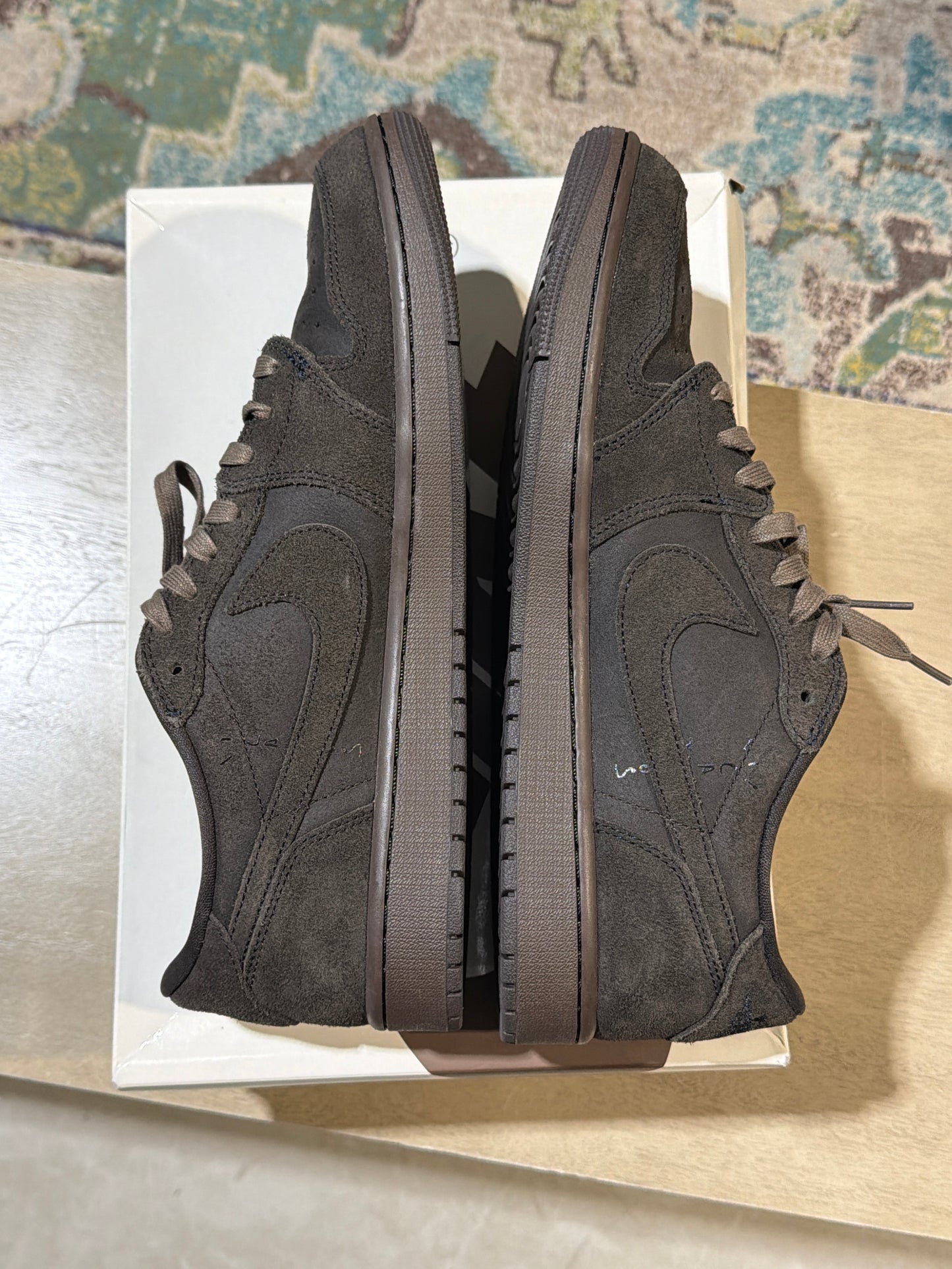 Jordan 1 Travis Velvet Brown Used Sz 12