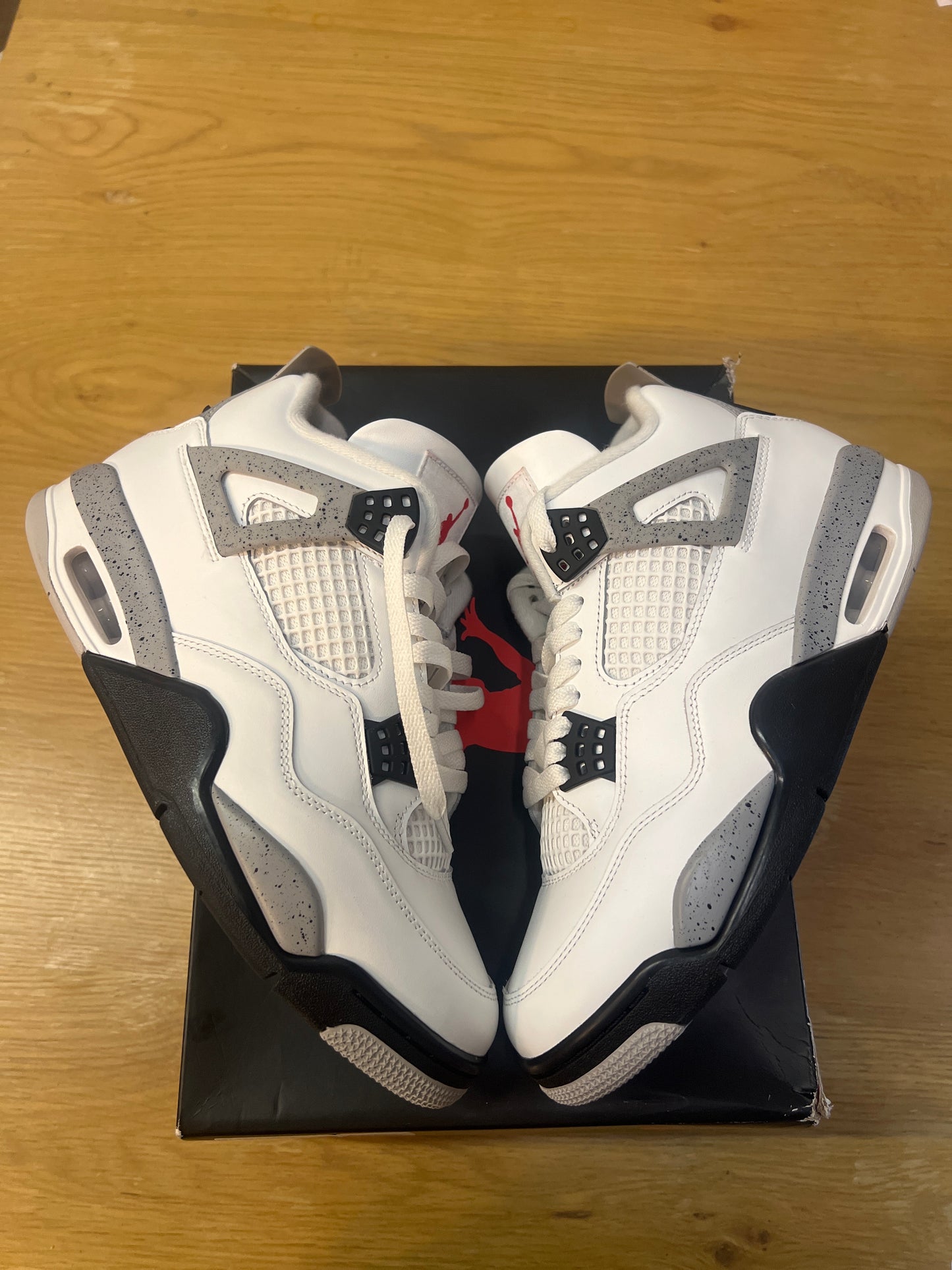 Jordan 4 White cement used Sz 8.5