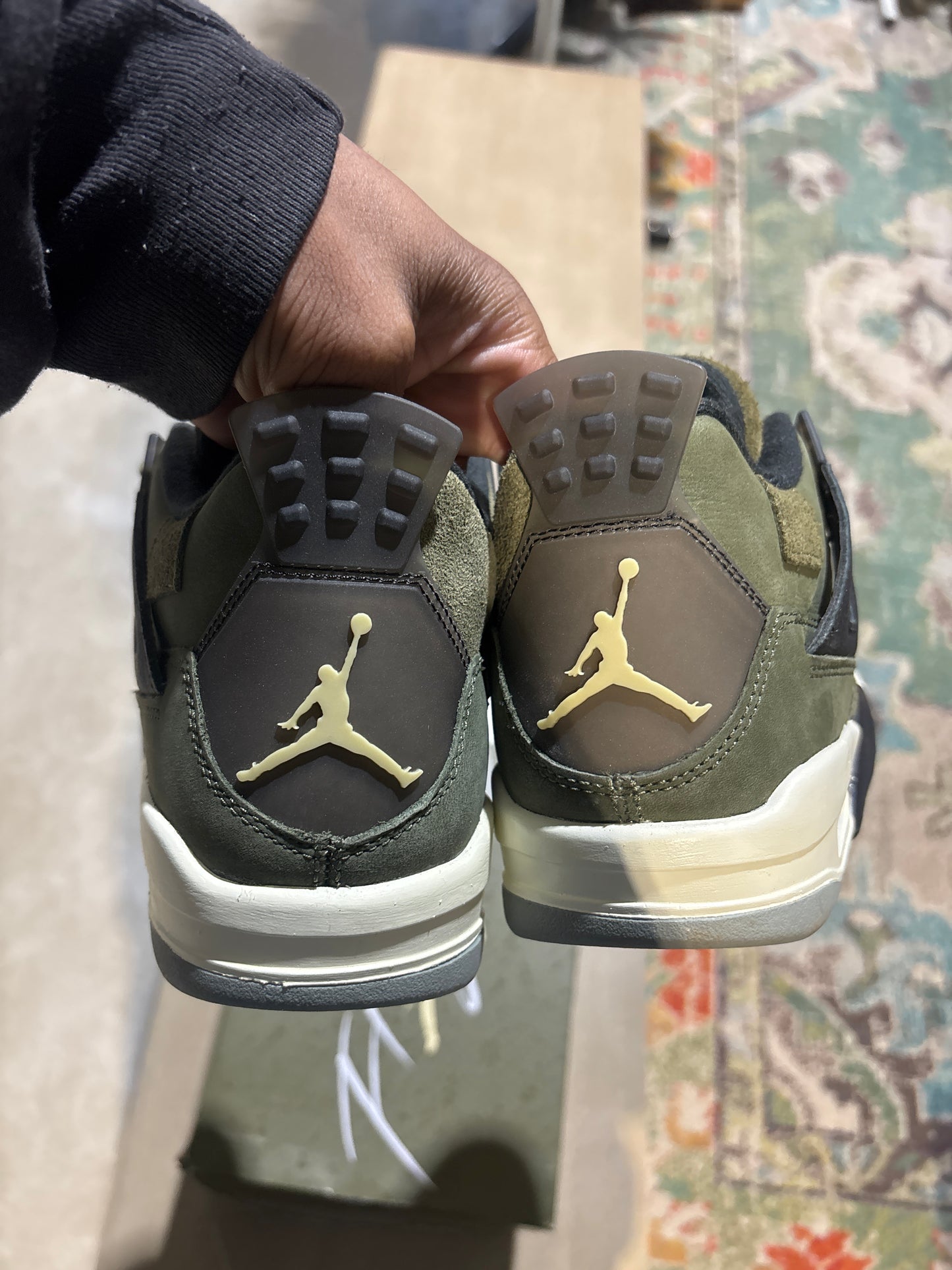 Jordan 4 Craft Olive Used Sz 7Y