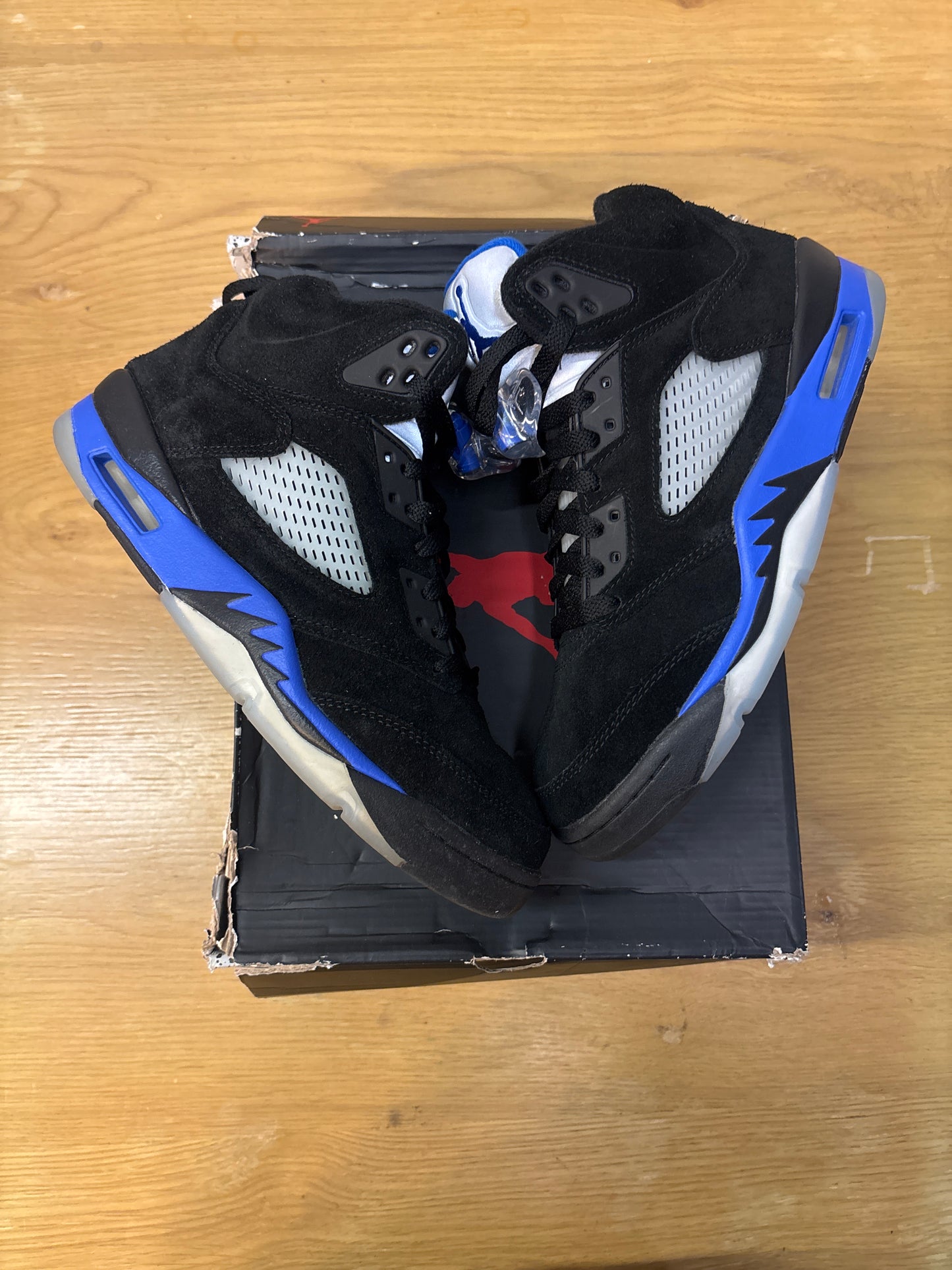 AIR JORDAN 5 RETRO RACER BLUE Used Sz 8.5