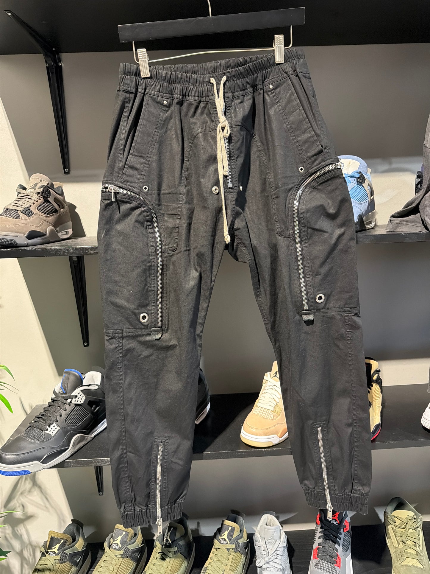 Rick Owens Bauhaus Cargo Pants Black Sz M