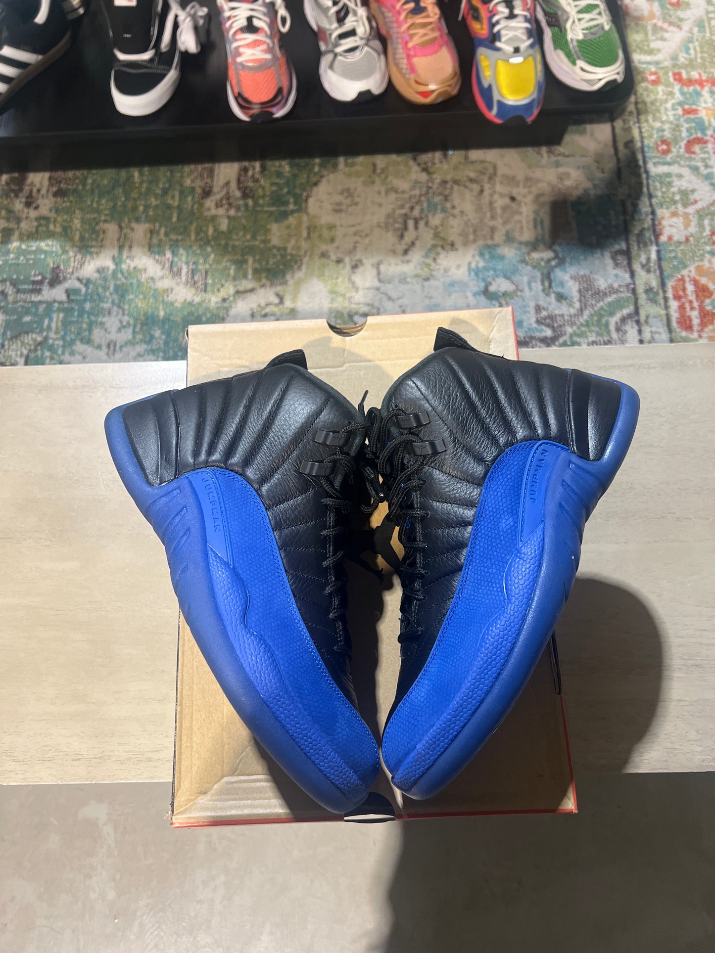 Jordan 12 black game royal used sz 9
