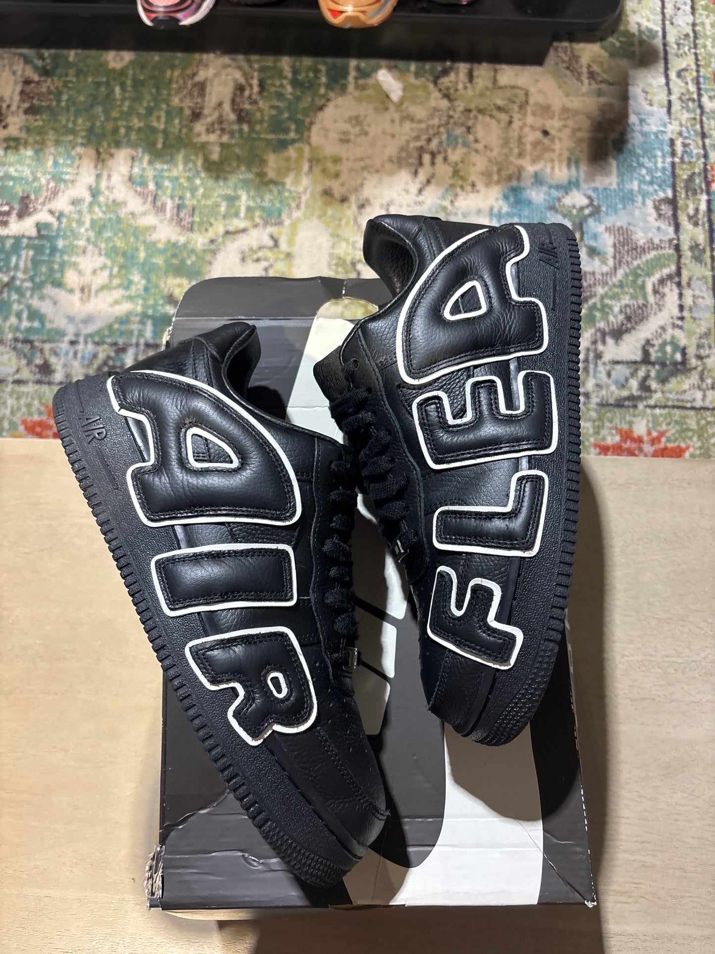 black nike cpfm Air Force 1 used sz 9