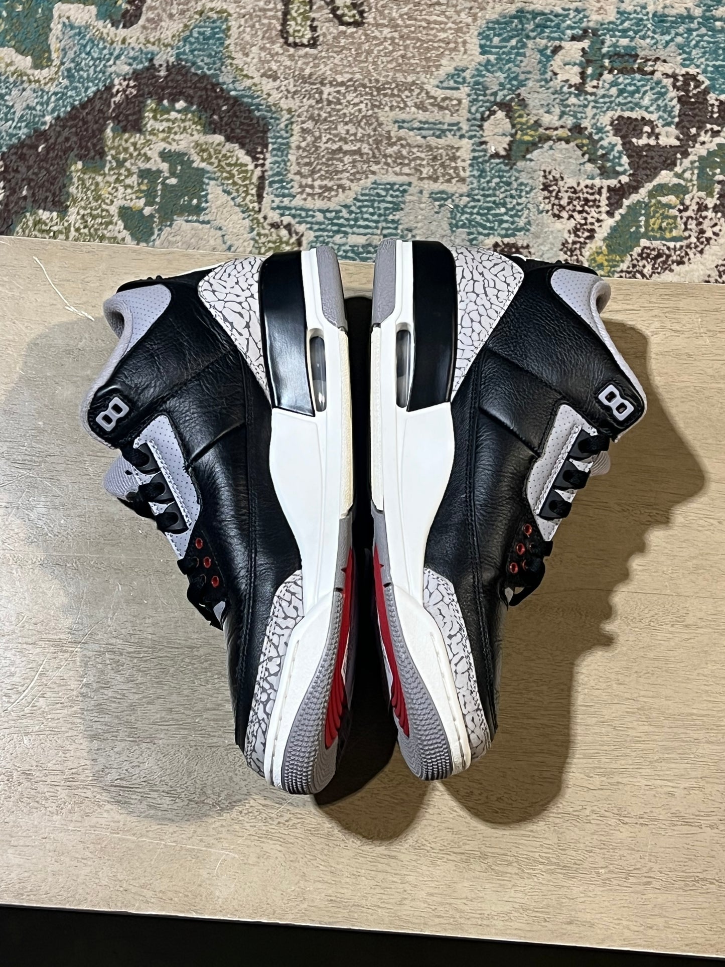 Jordan 3 Black Cement Used Sz 10 NB