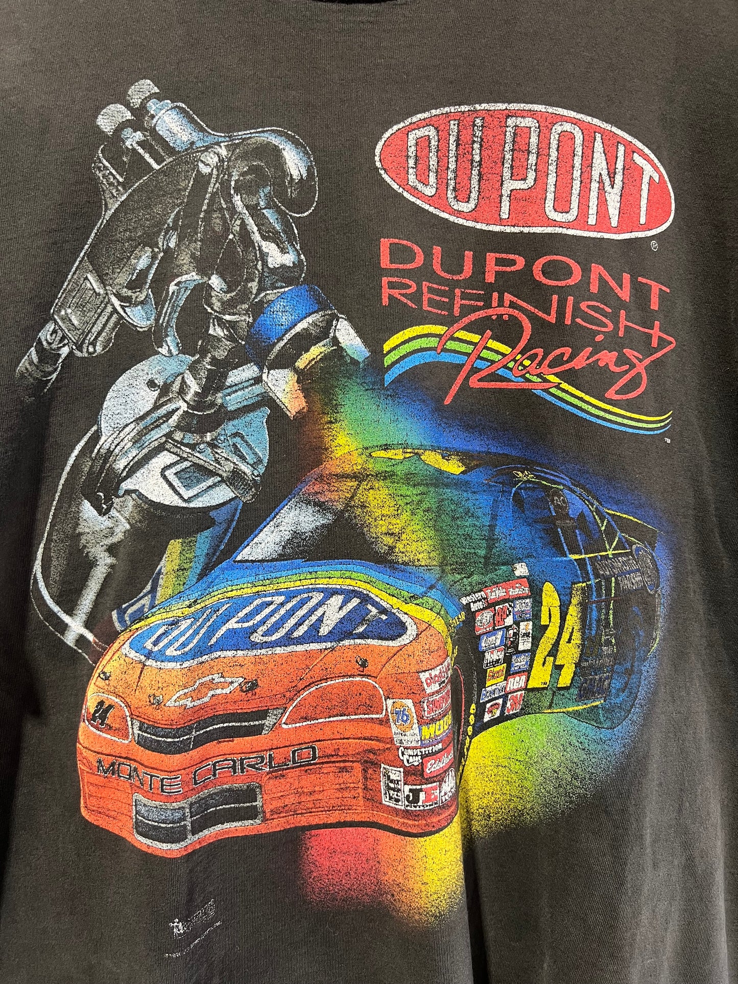 vintage dupont racing tee black