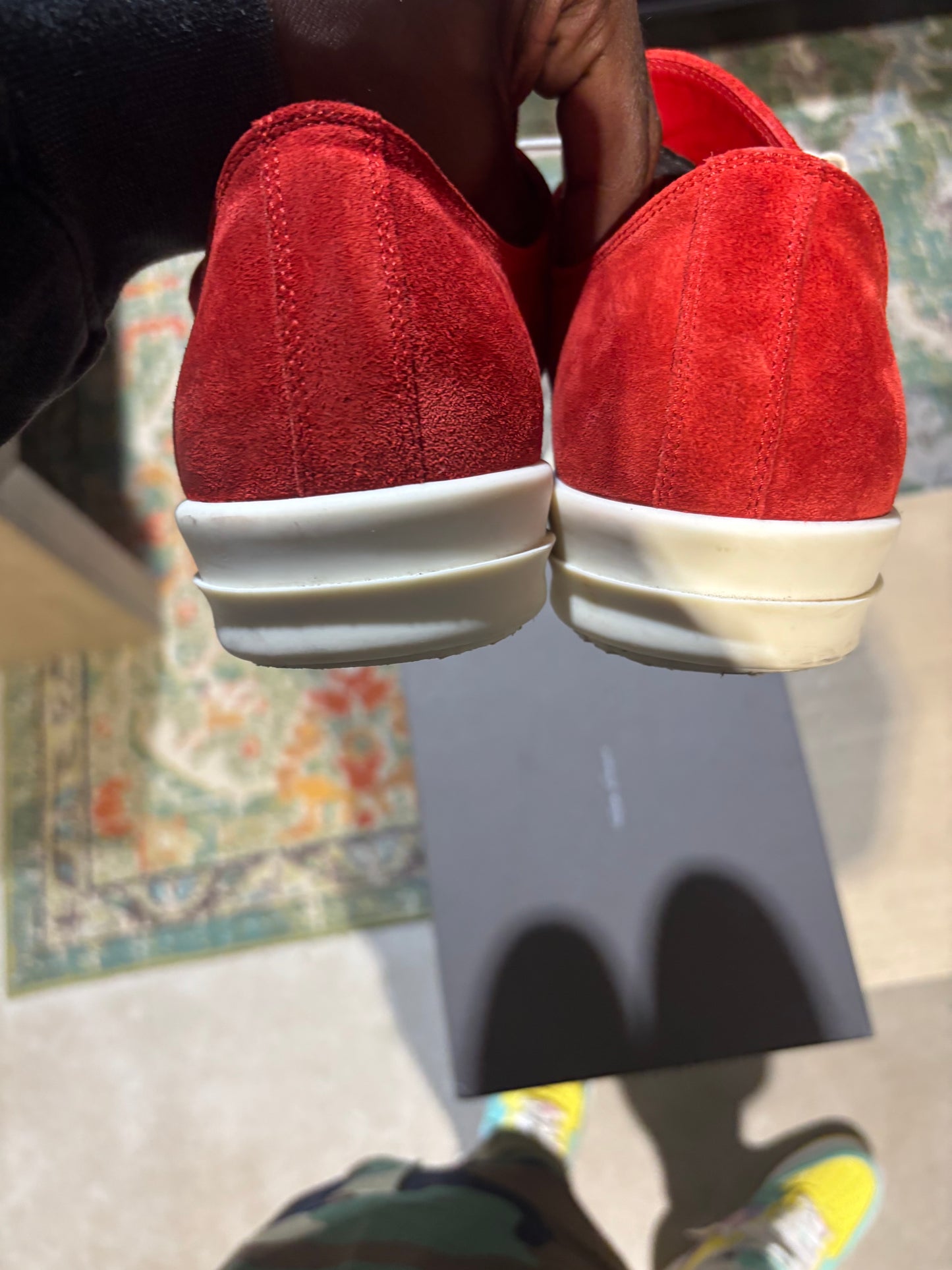 Rick Owens Extreme Low Sz 8 Red Used
