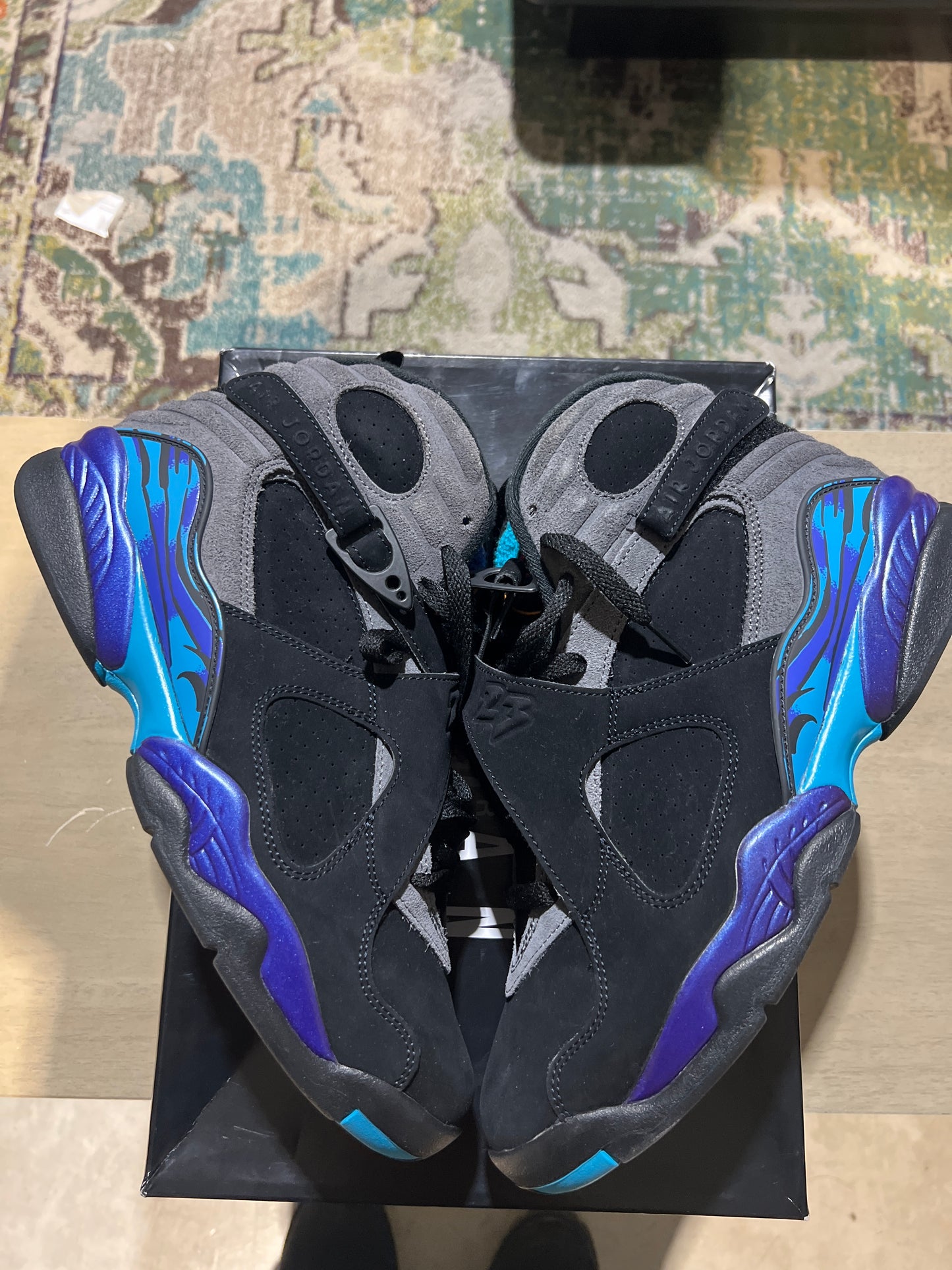 Jordan 8 Aqua used sz 10