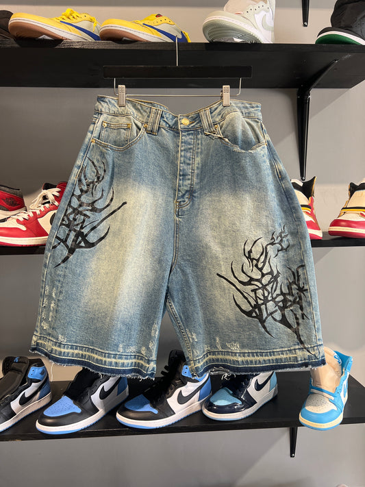 Vicaire sicani blue denim short