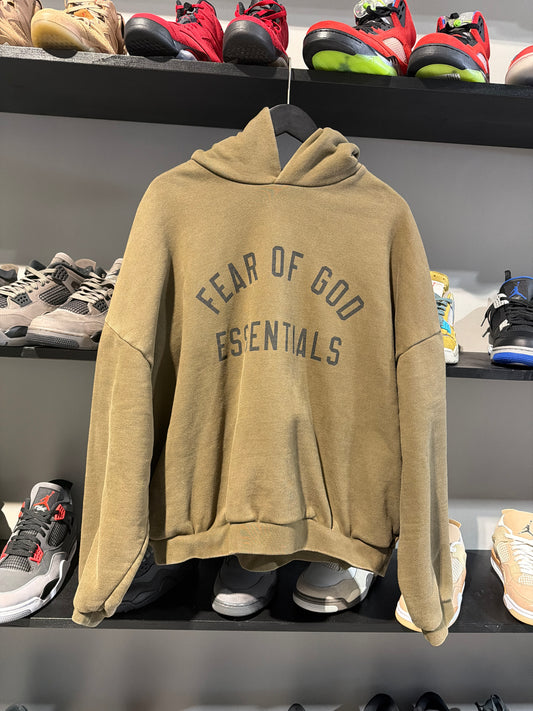 Olive/Black Essentials Hoodie Size XL
