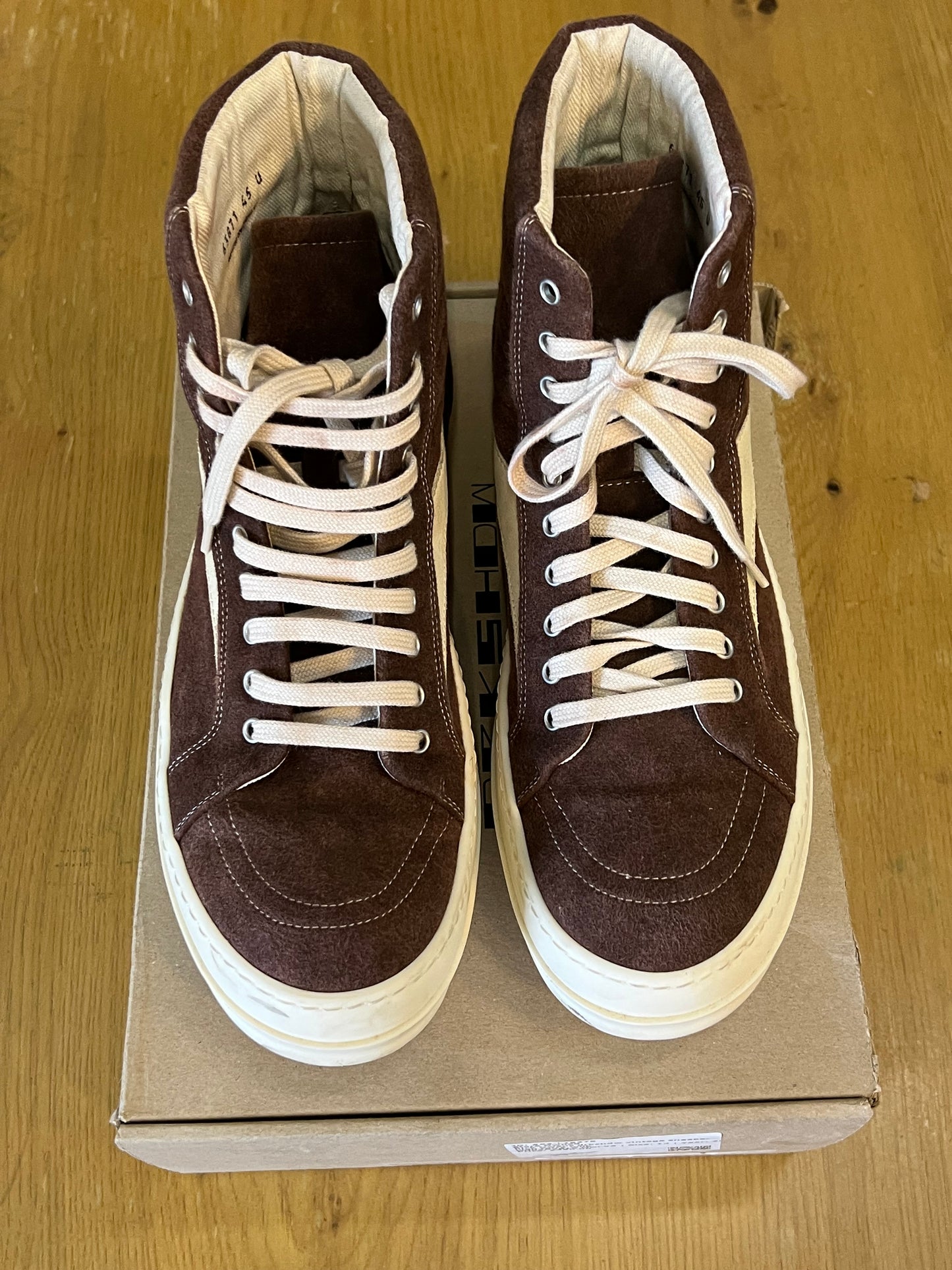 Rick Owens drkshdw vintage sneaker high terra milk used
