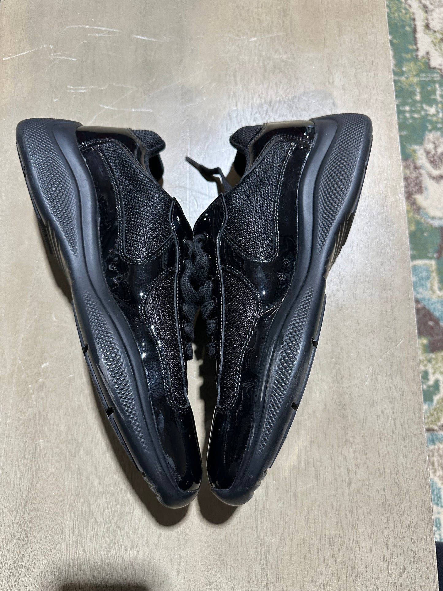 Prada Cup Black/Black Used Sz 7 NB