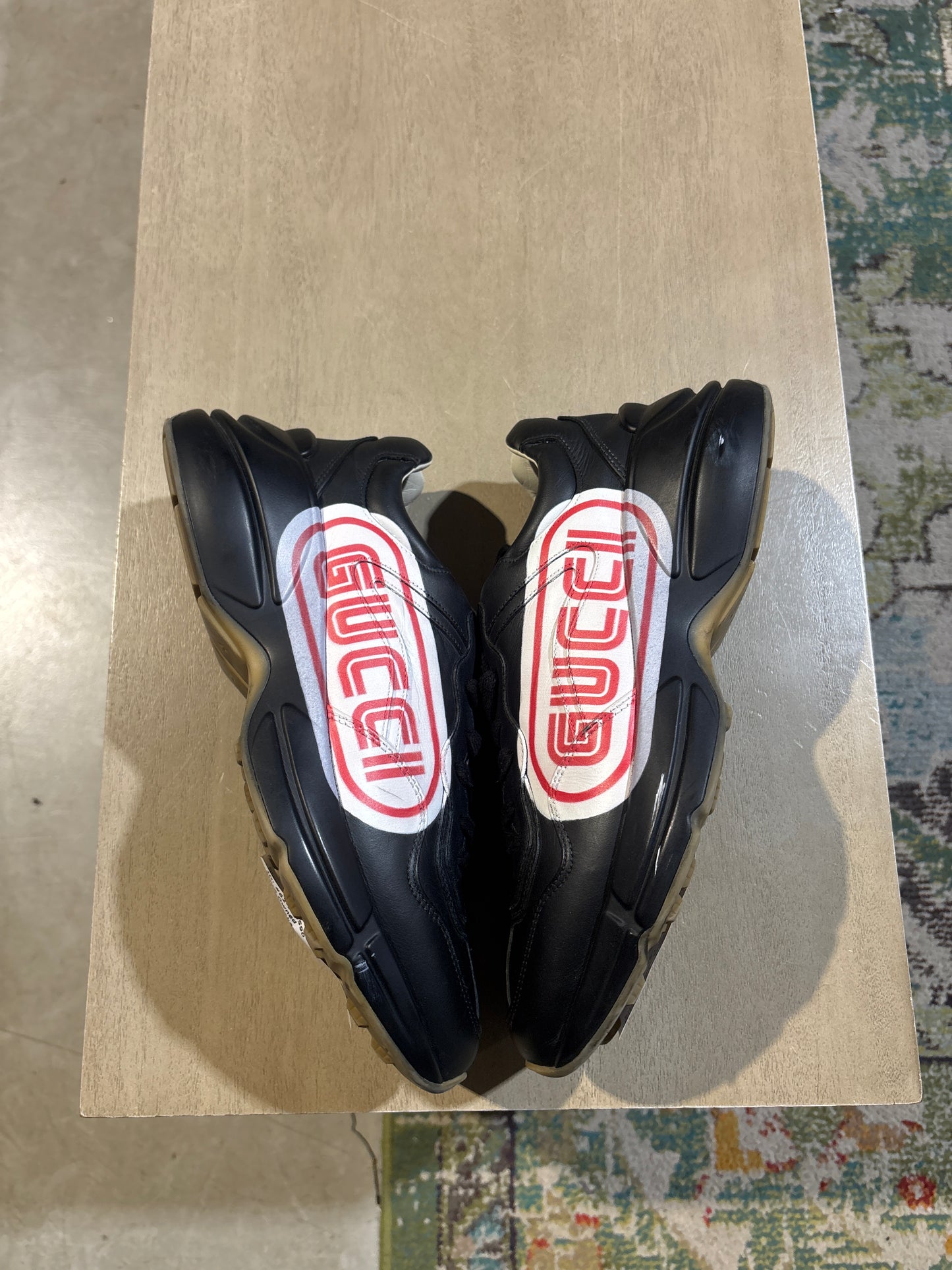 Gucci Sneaker Black Red Used Sz 8 NB