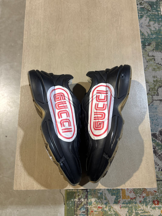 Gucci Sneaker Black Red Used Sz 8 NB