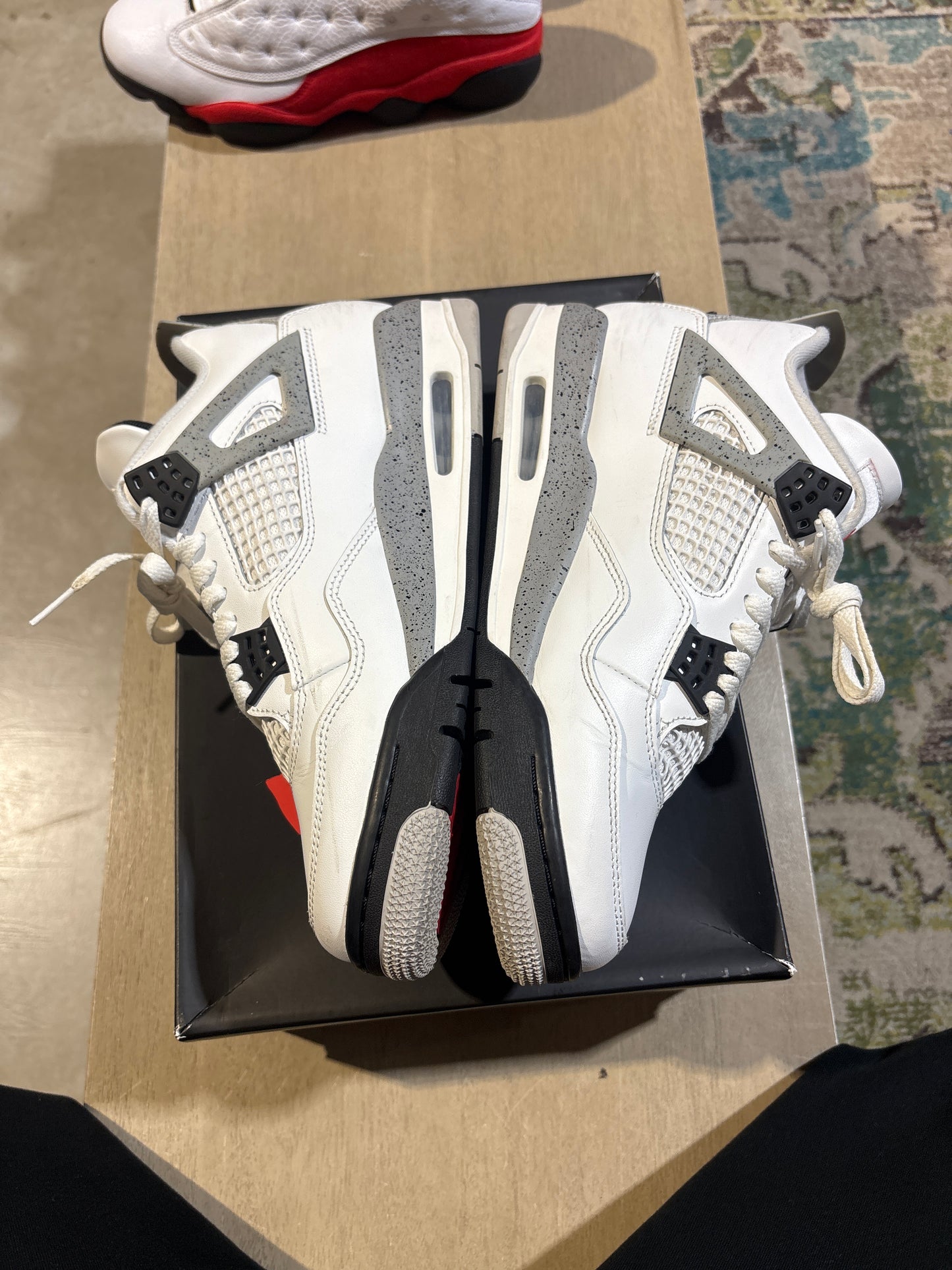 Jordan 4 White Cement Used Sz 9