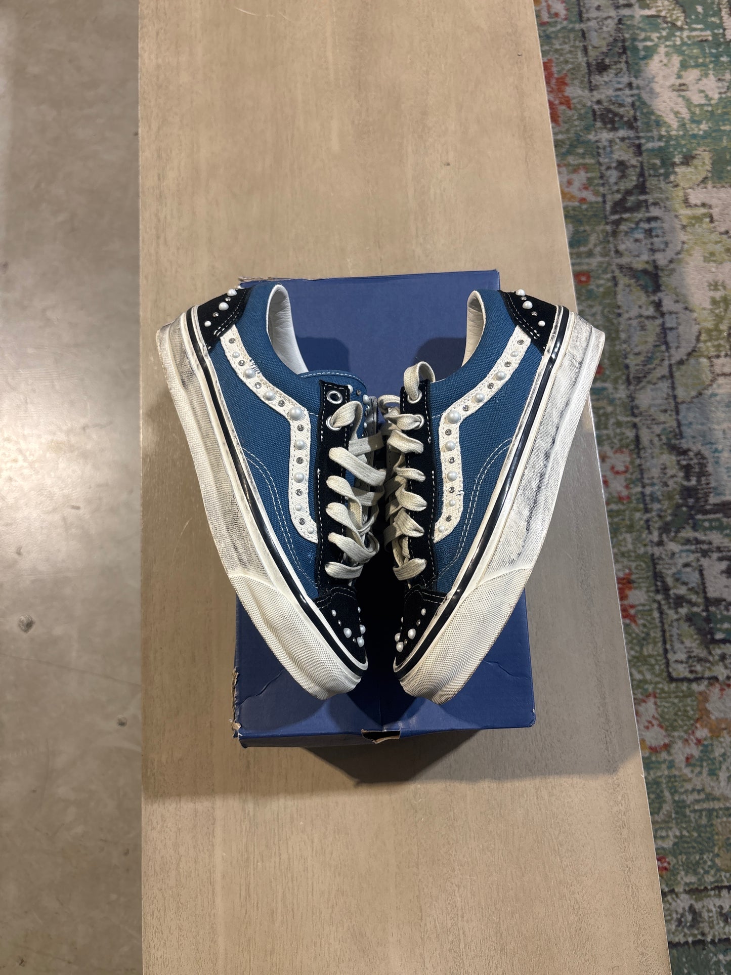 Vans Pearlized Blue Used Sz 5.5