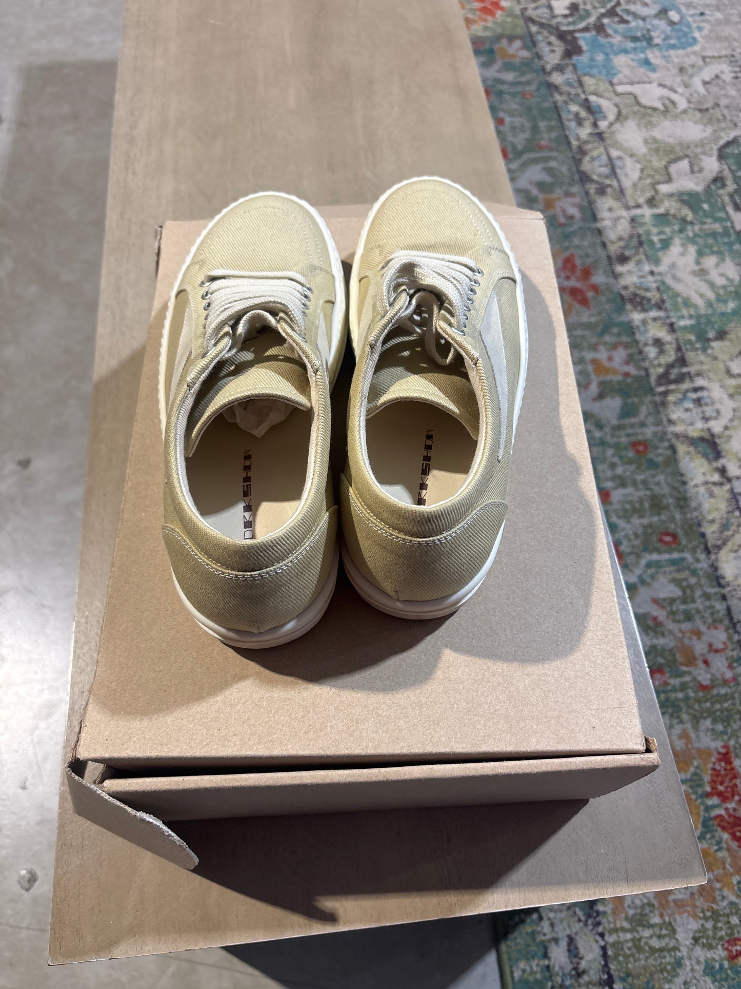 Yellow Rick Owens Vintage Sneaker Used Sz 7