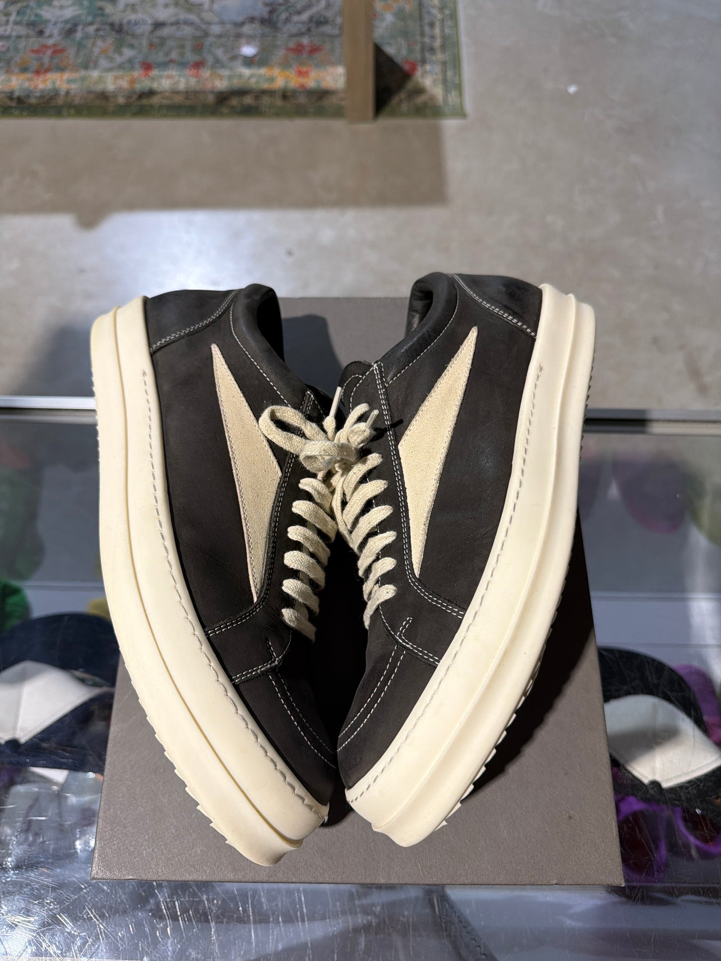 Rick Owens Vintage Charcoal Sneakers Sz 11