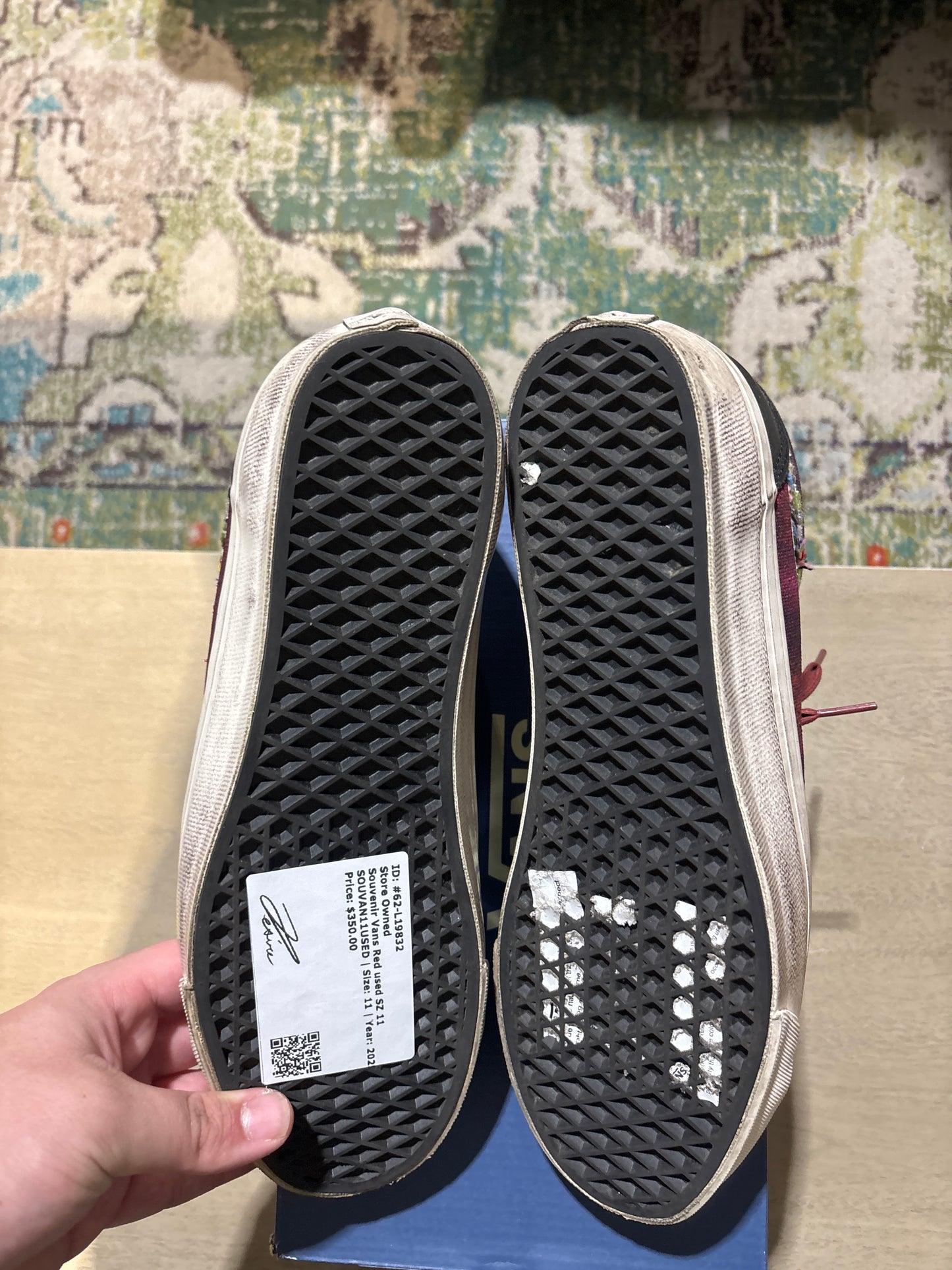 Souvenir Vans Red used SZ 11