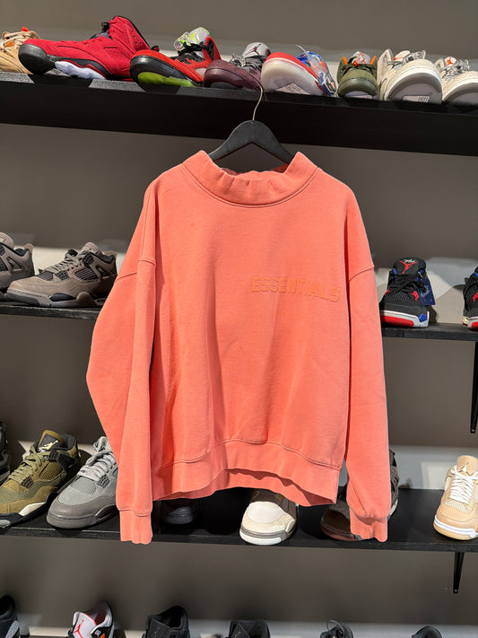 essential fog coral crewneck sz M