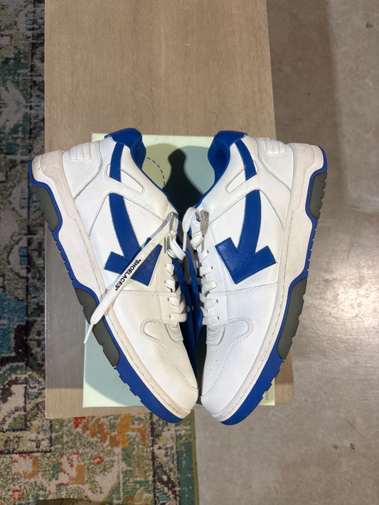 Offwhite White/Blue Out of Office Sneaker Used Sz 14