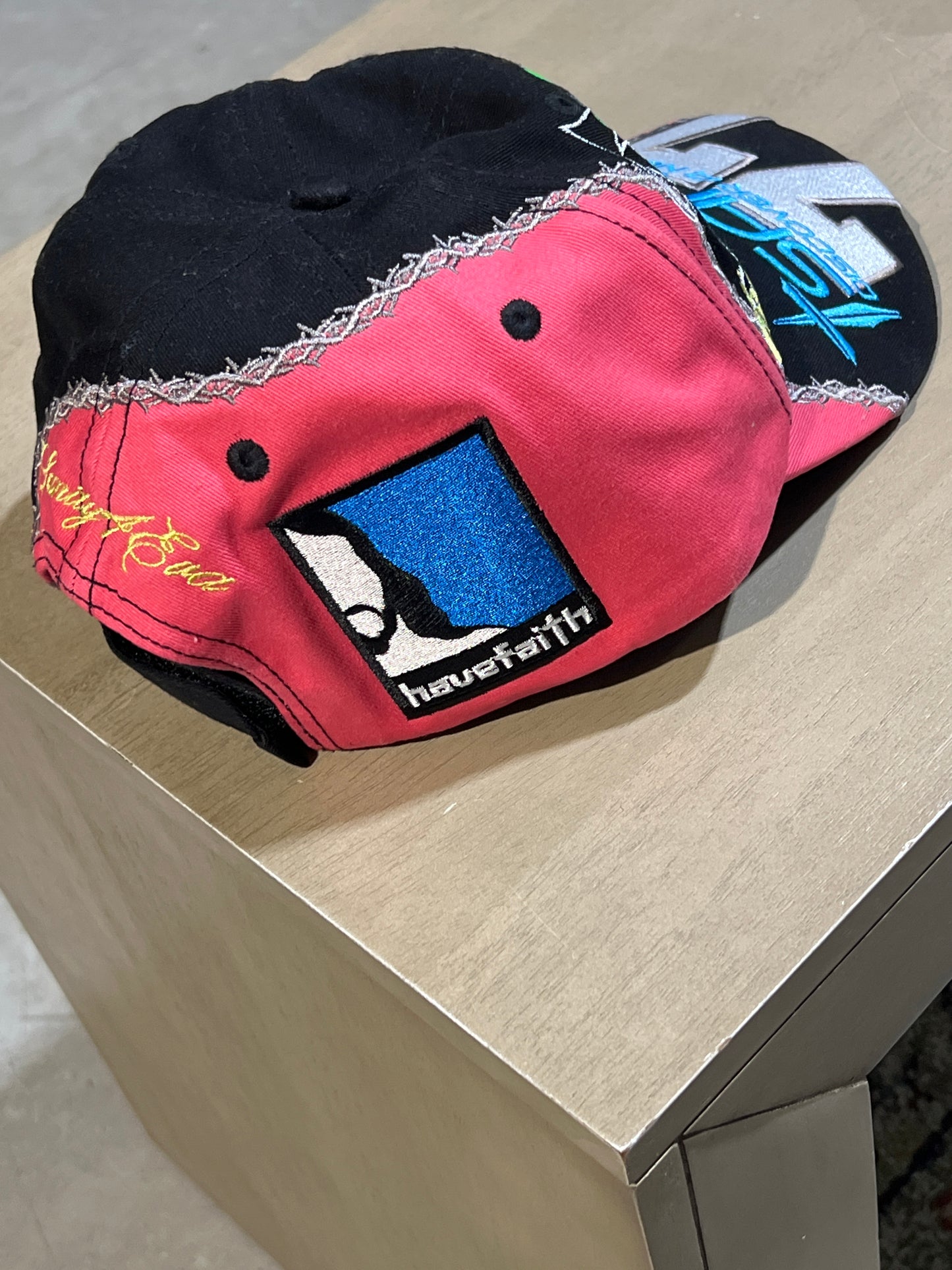 Sanity 4ever pink and black hat