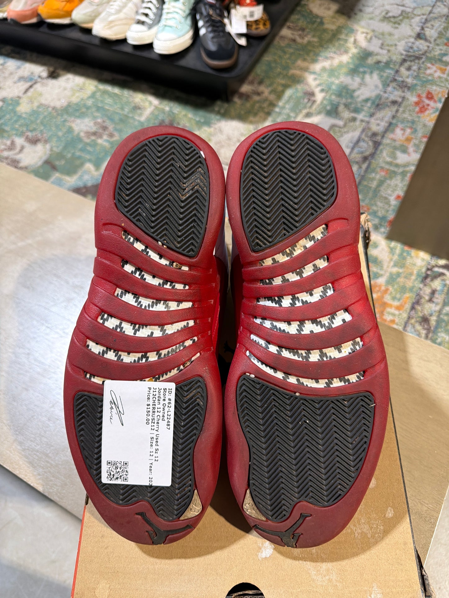 Jordan 12 Cherry Used Sz 12