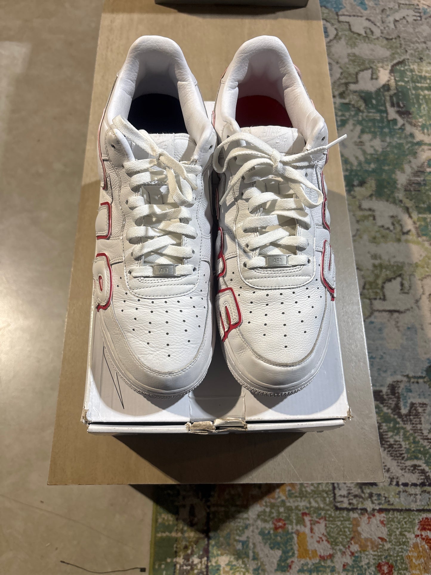 Nike AF1 CPFM Red/White Used Sz 12