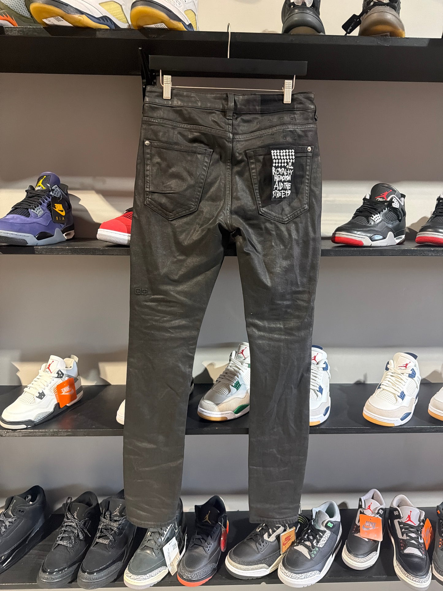Ksubi jeans black waxed