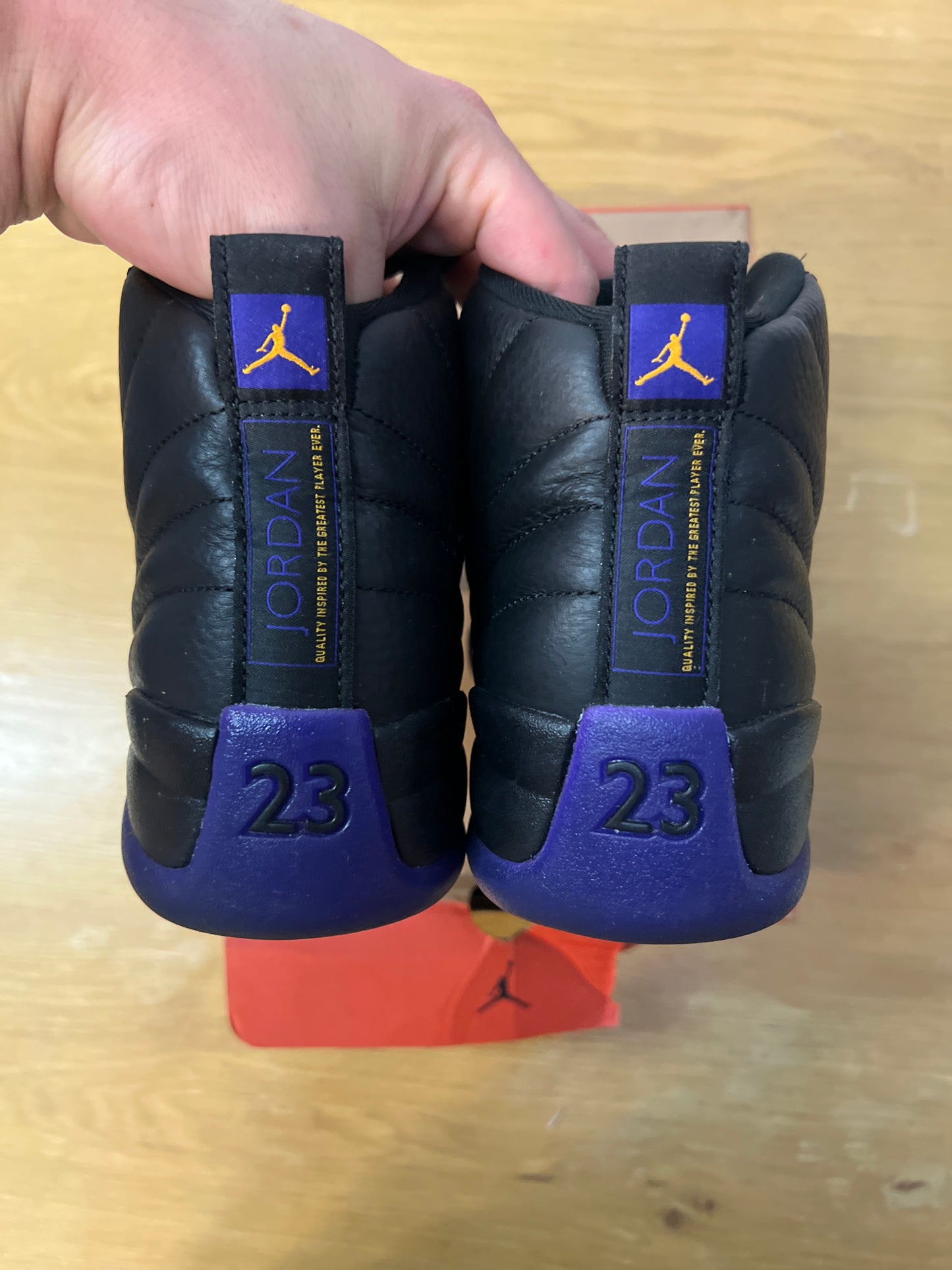 Jordan 12 field purple used Sz 9