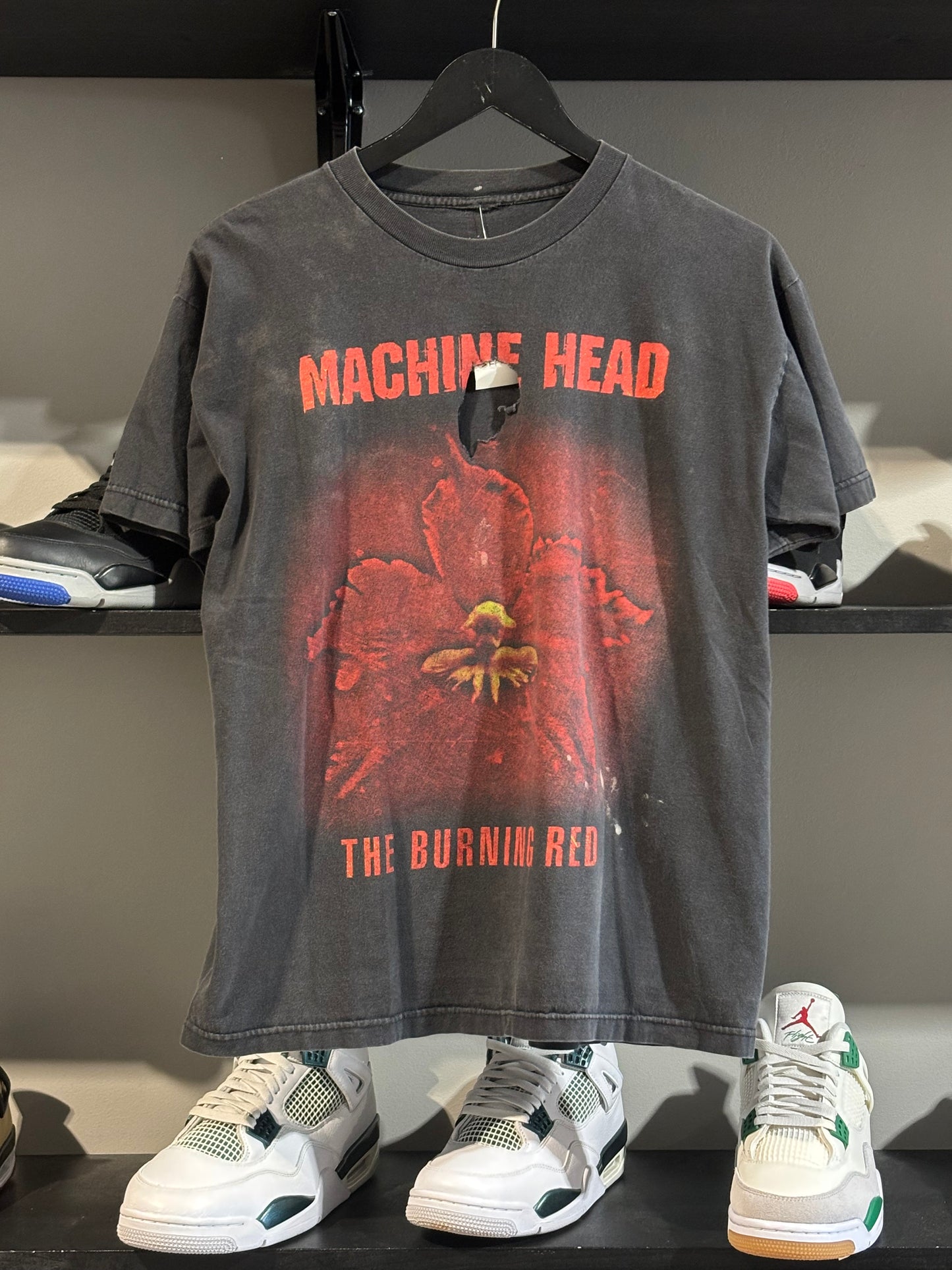 Vintage Machine Head Burning Red Tee