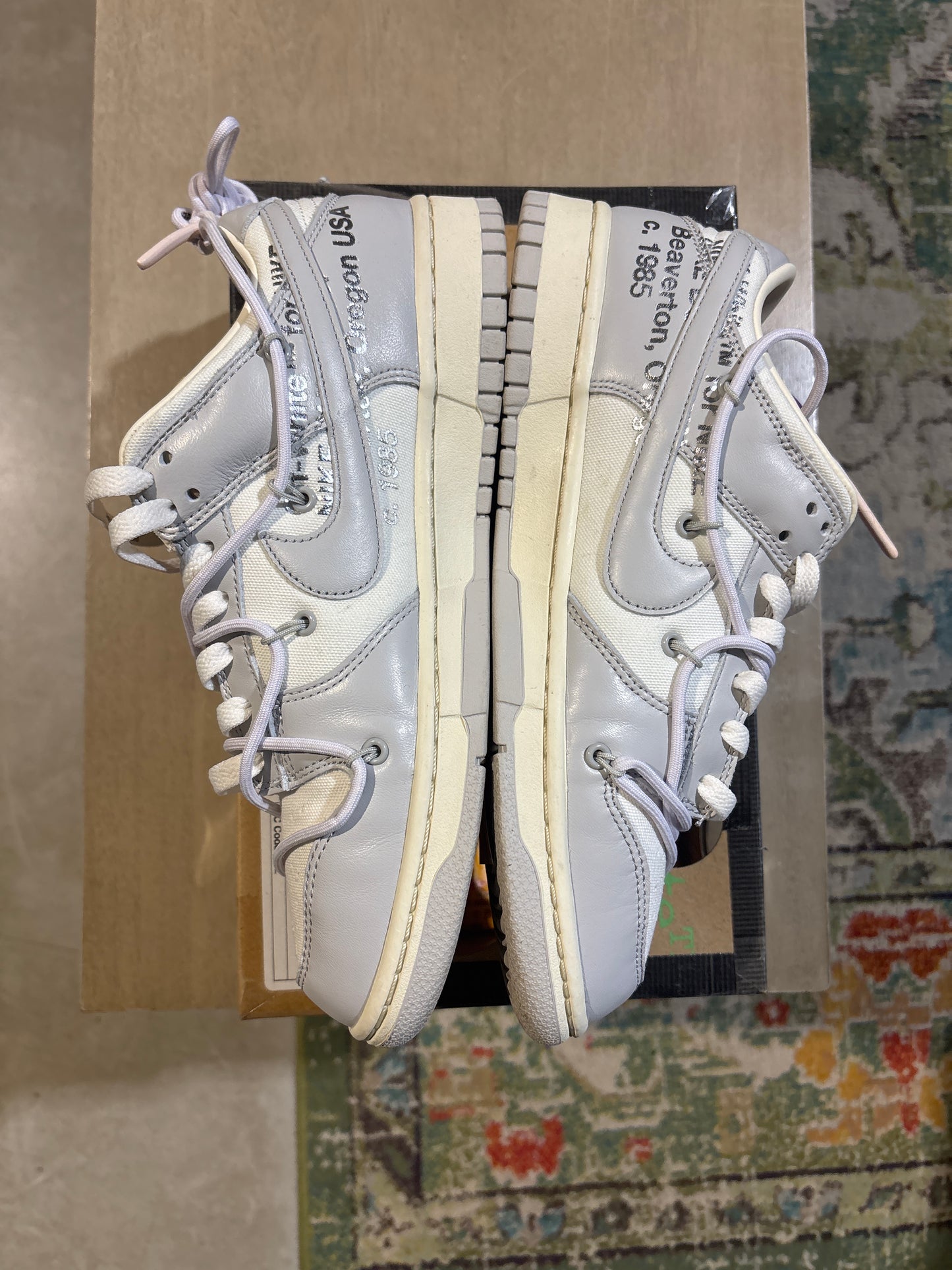 Nike Off-white dunk lot 3 used sz 9