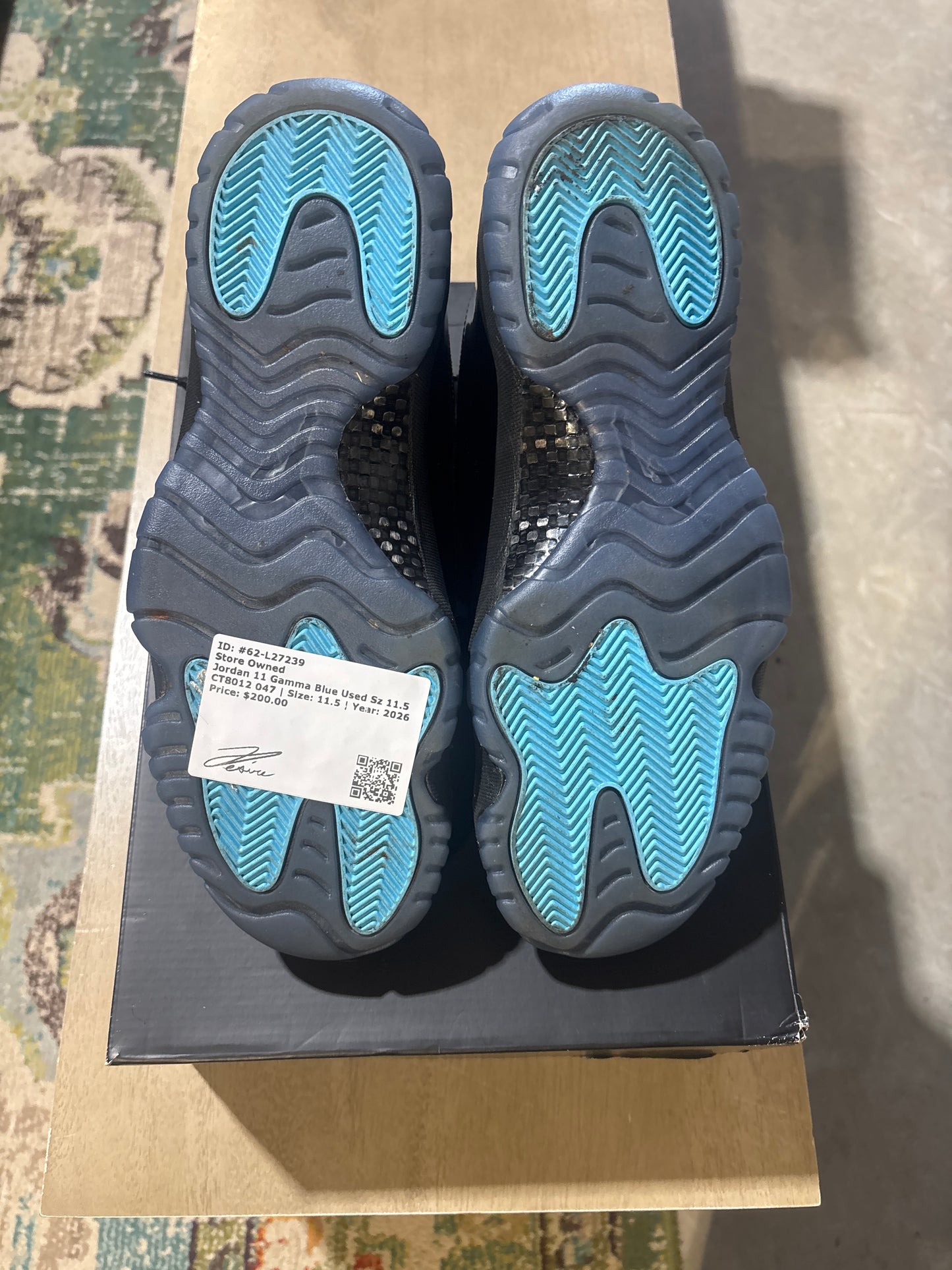 Jordan 11 Gamma Blue Used Sz 11.5