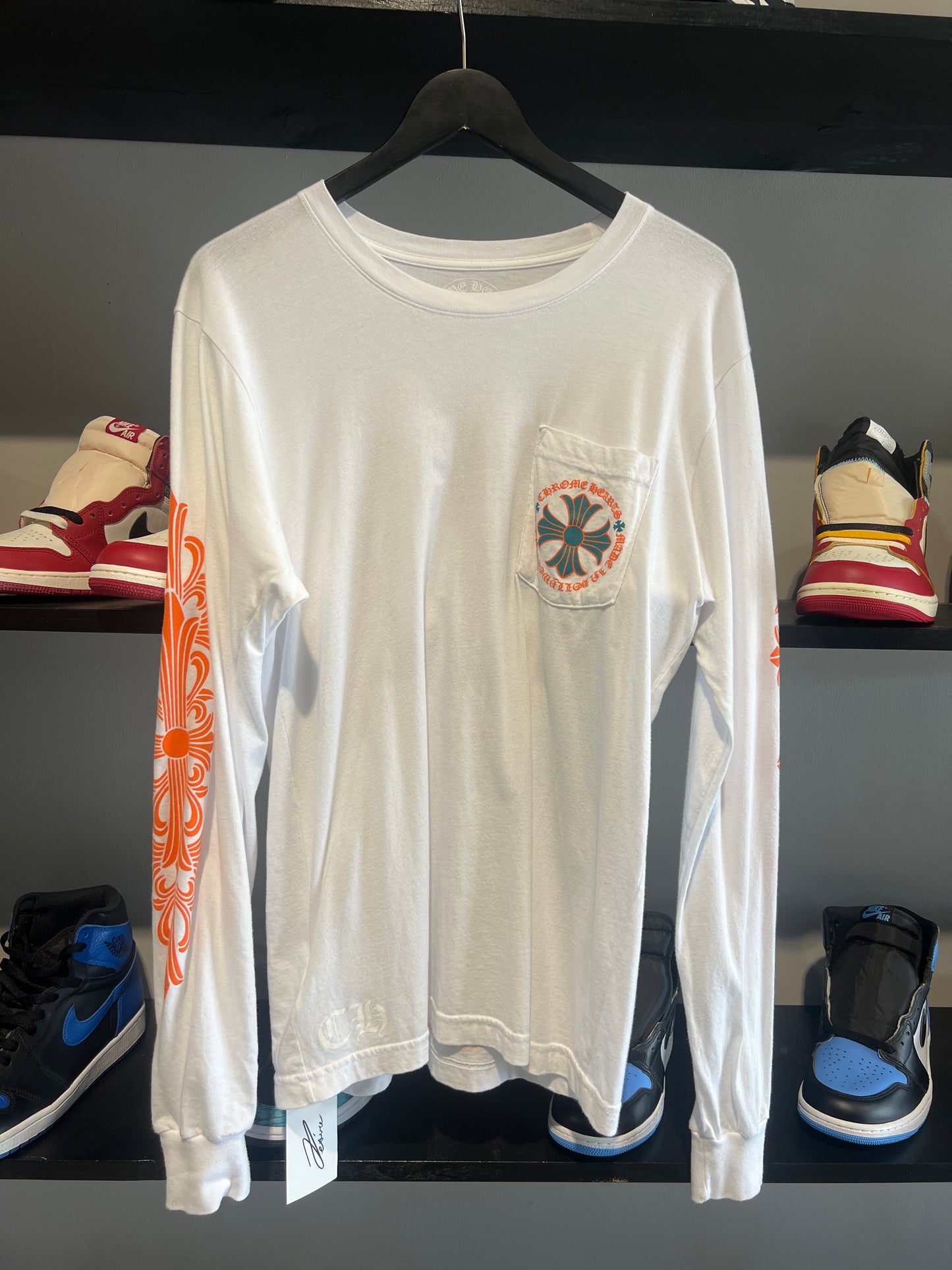 Chrome Hearts Miami Art Basel Exclusive L/S T-shirt White/Green/Orange