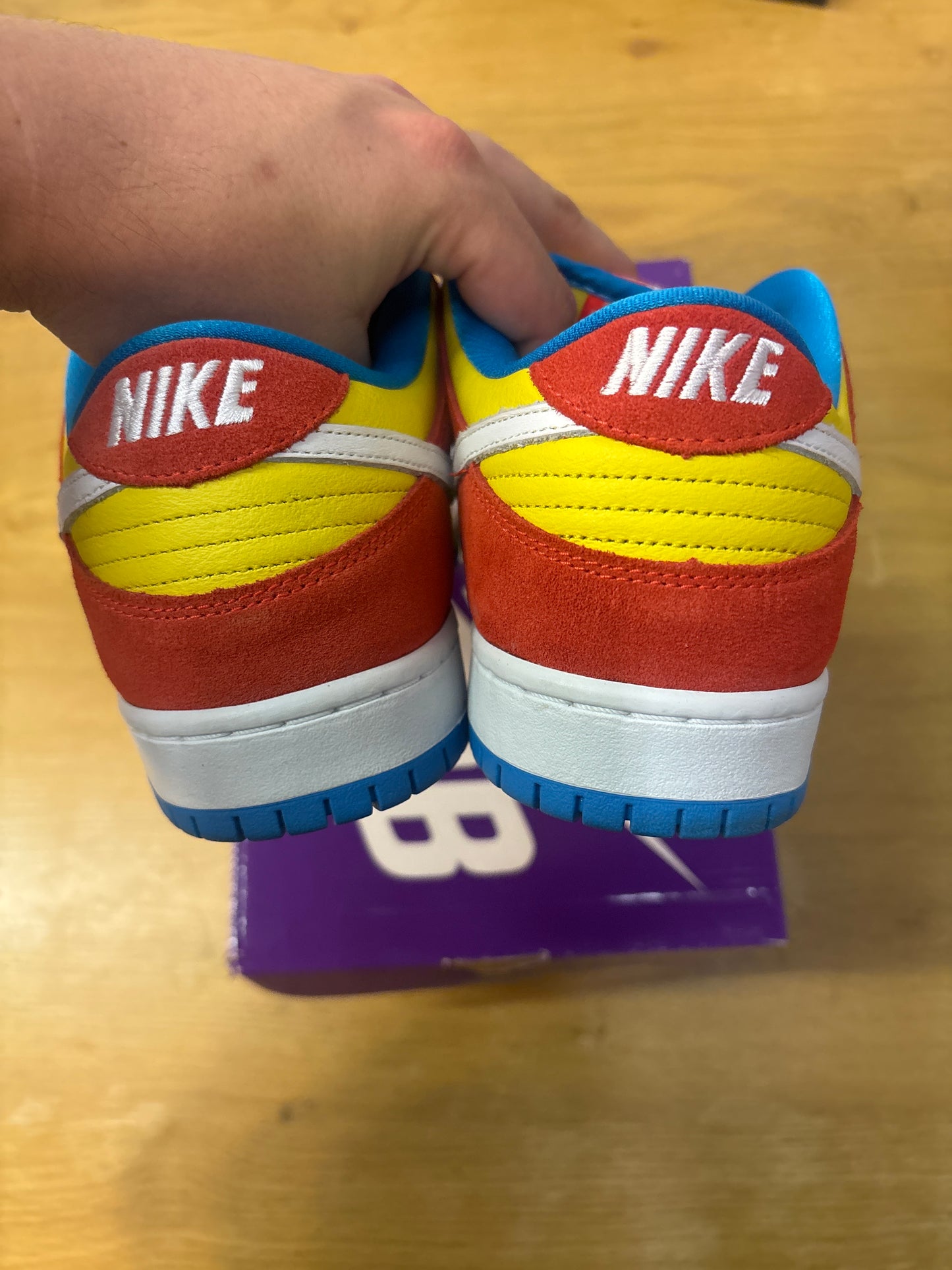 DUNK LOW SB BART SIMPSON Used Sz 10.5